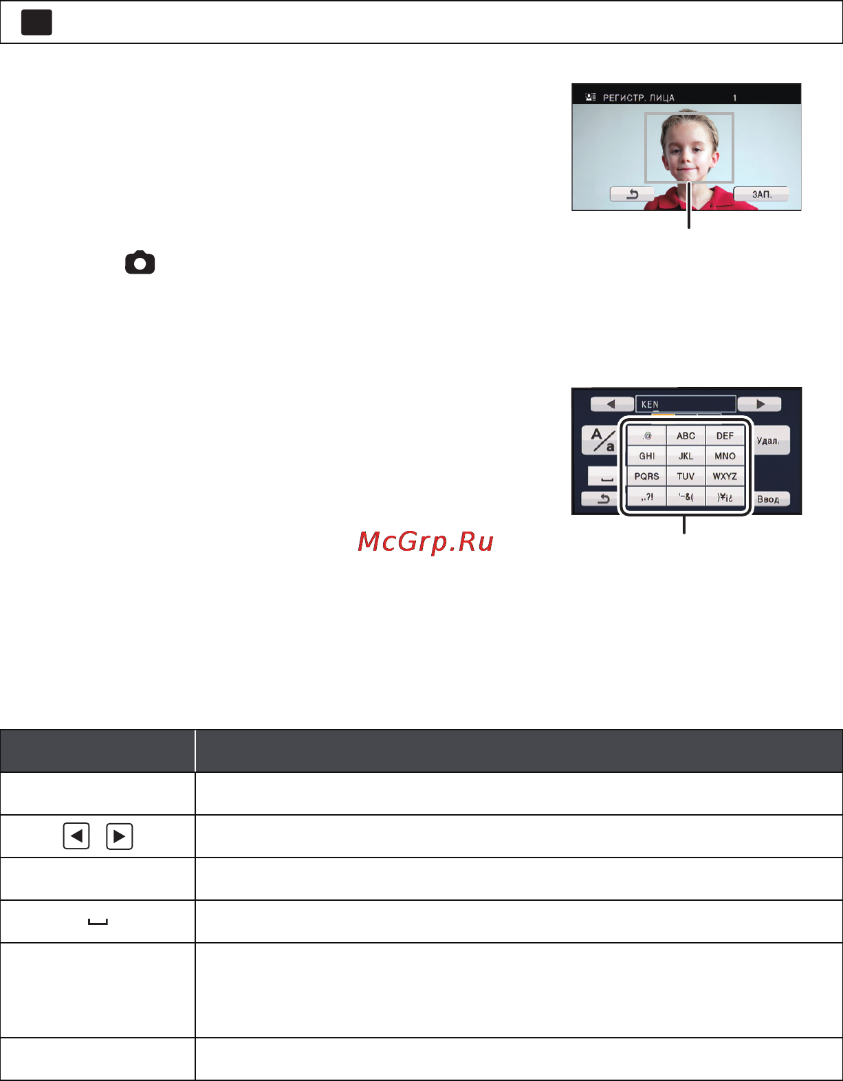 Panasonic HC-V5000EE-S Kit Silver [54/140] Регистрация лица для распознавания лиц