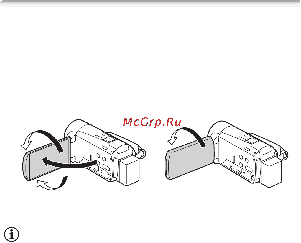 Canon HF M506E Kit [25/264] Настройка экрана жк дисплея