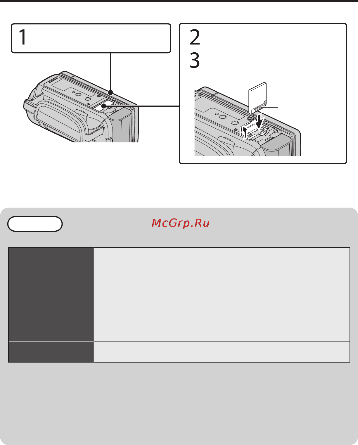 JVC GZ-GX1BEU [42/100] Inserimento di una scheda sd