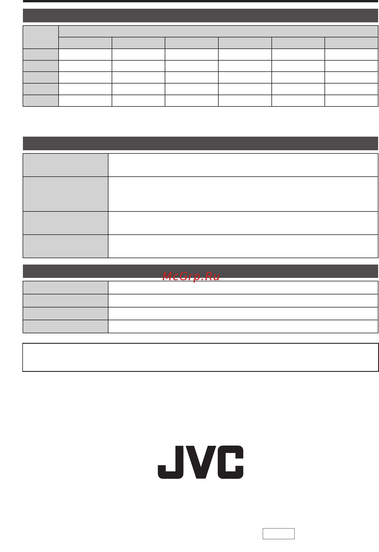 JVC GZ-GX1BEU [48/100] Tempo di registrazione specifiche