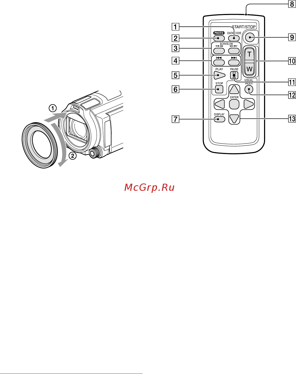 Sony HDR-CX740E/BCEL [120/207] Безпроводовий пульт дистанційного керування