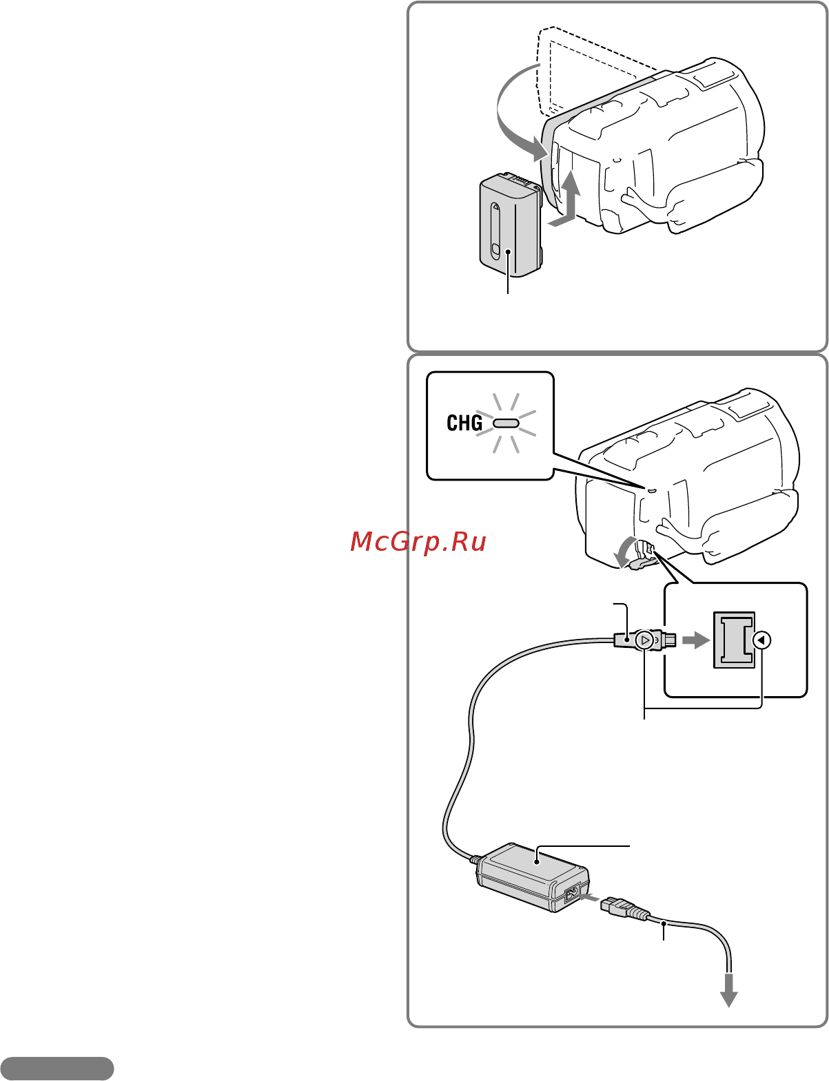 Sony HDR-CX740E/BCEL [122/207] Заряджання акумуляторного блока
