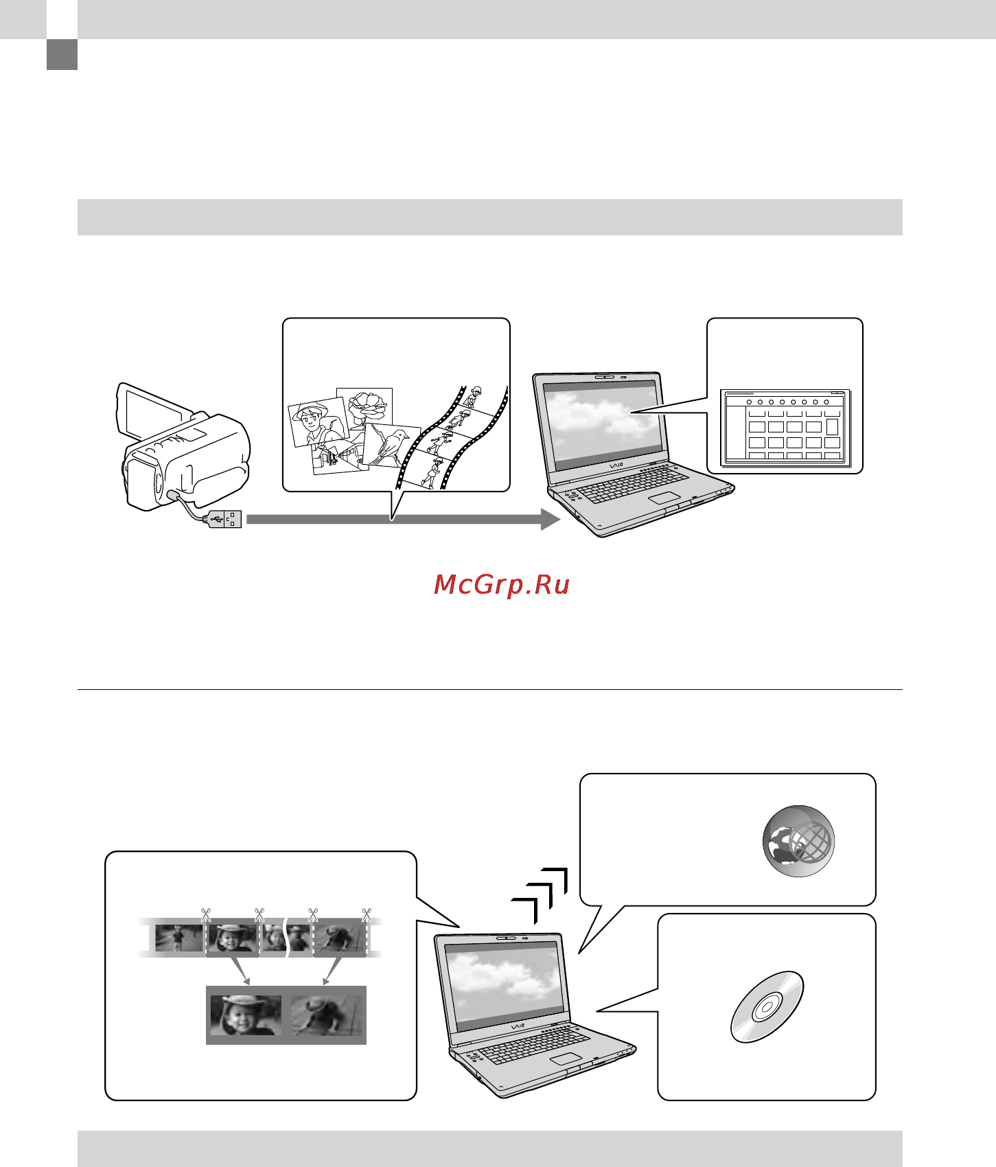 Sony HDR-TD20E [160/199] Корисні функції доступні за підключення відеокамери до комп ютера