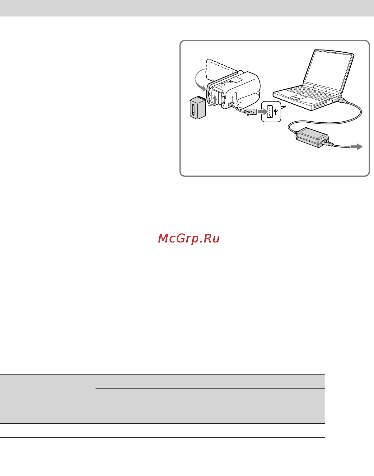 Sony HDR-TD20E [18/199] Зарядка аккумуляторной батареи с помощью компьютера