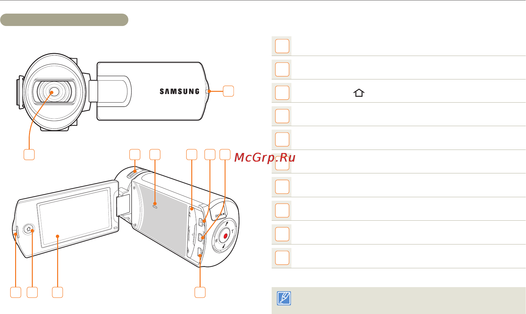 Samsung HMX-QF20BP Black [13/129] Сверху спереди слева