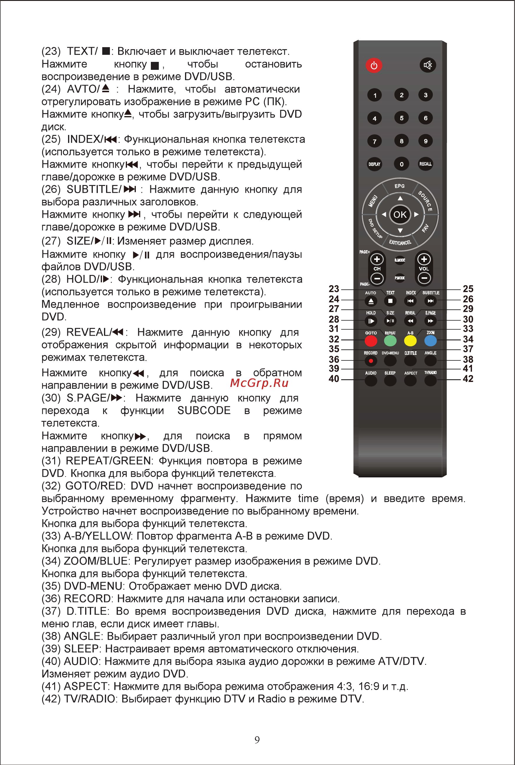 Shivaki STV-24LEDGM9 Инструкция по эксплуатации онлайн [11/40] 71550