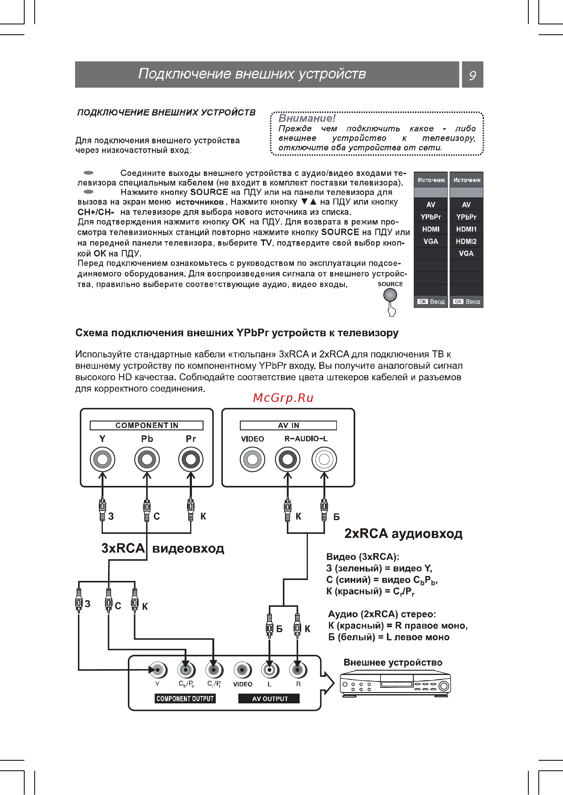 Shivaki STV-32LED6 Инструкция по эксплуатации онлайн [10/26] 71611