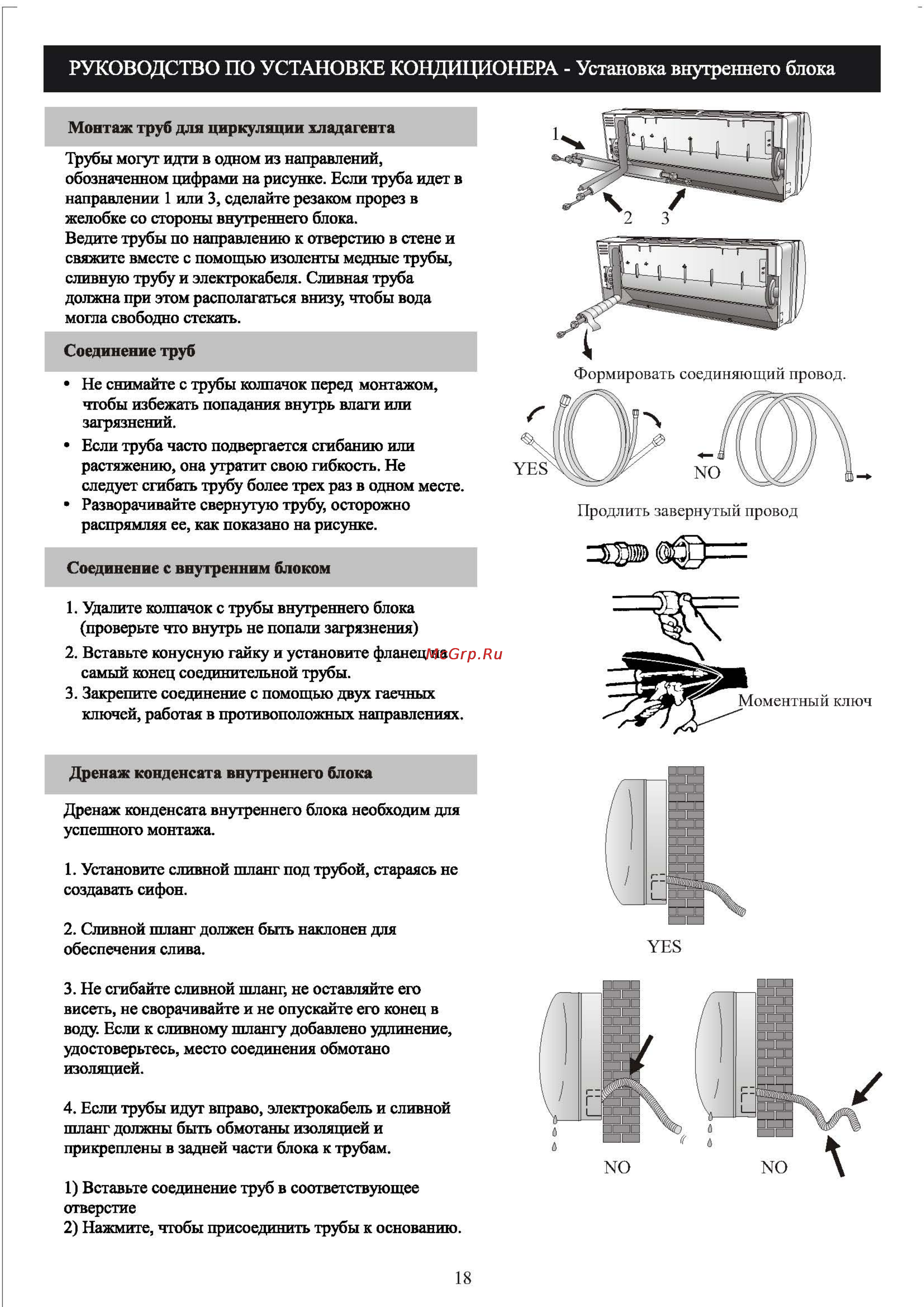 Shivaki SSH-L094DC/SRH-L094DC [20/28] Руководство по установке кондиционера установка внутреннего блока