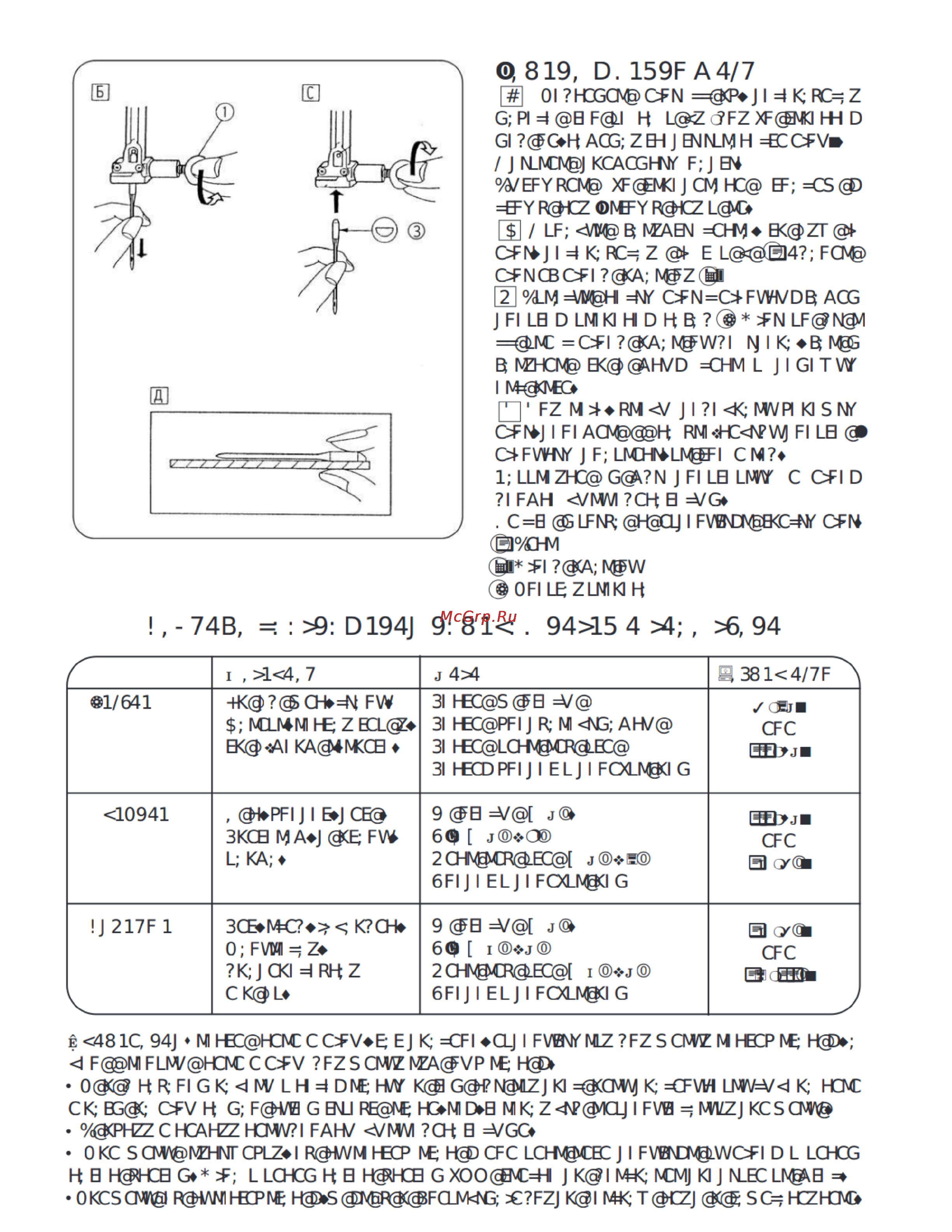 Janome 7518A [10/42] Q 819 d 159f a4 7