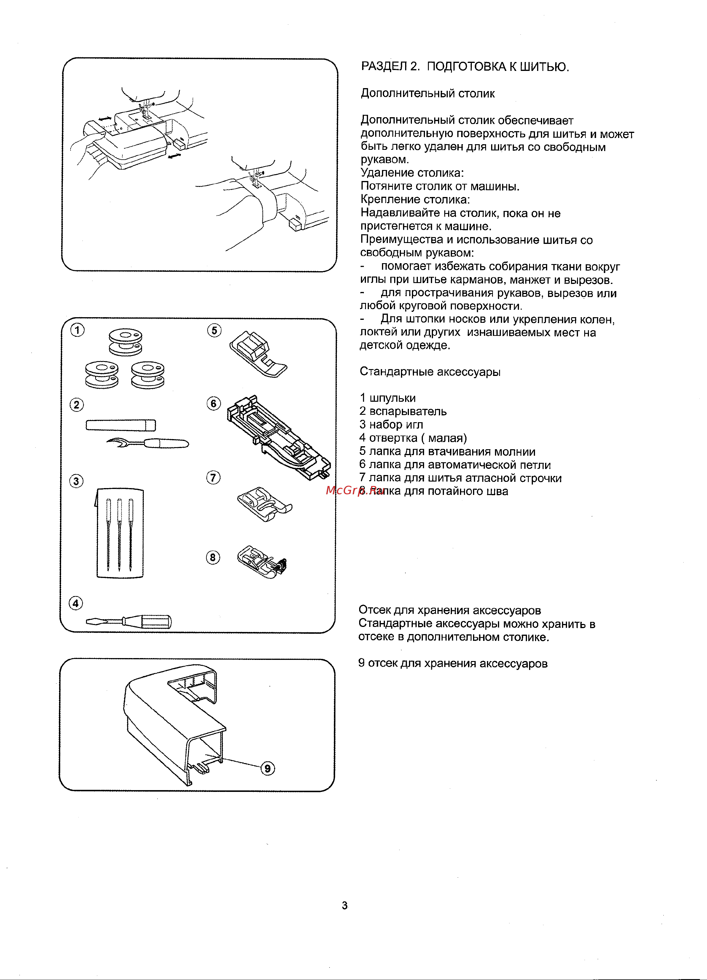 Janome VS 54S Инструкция по эксплуатации онлайн [5/34] 71826