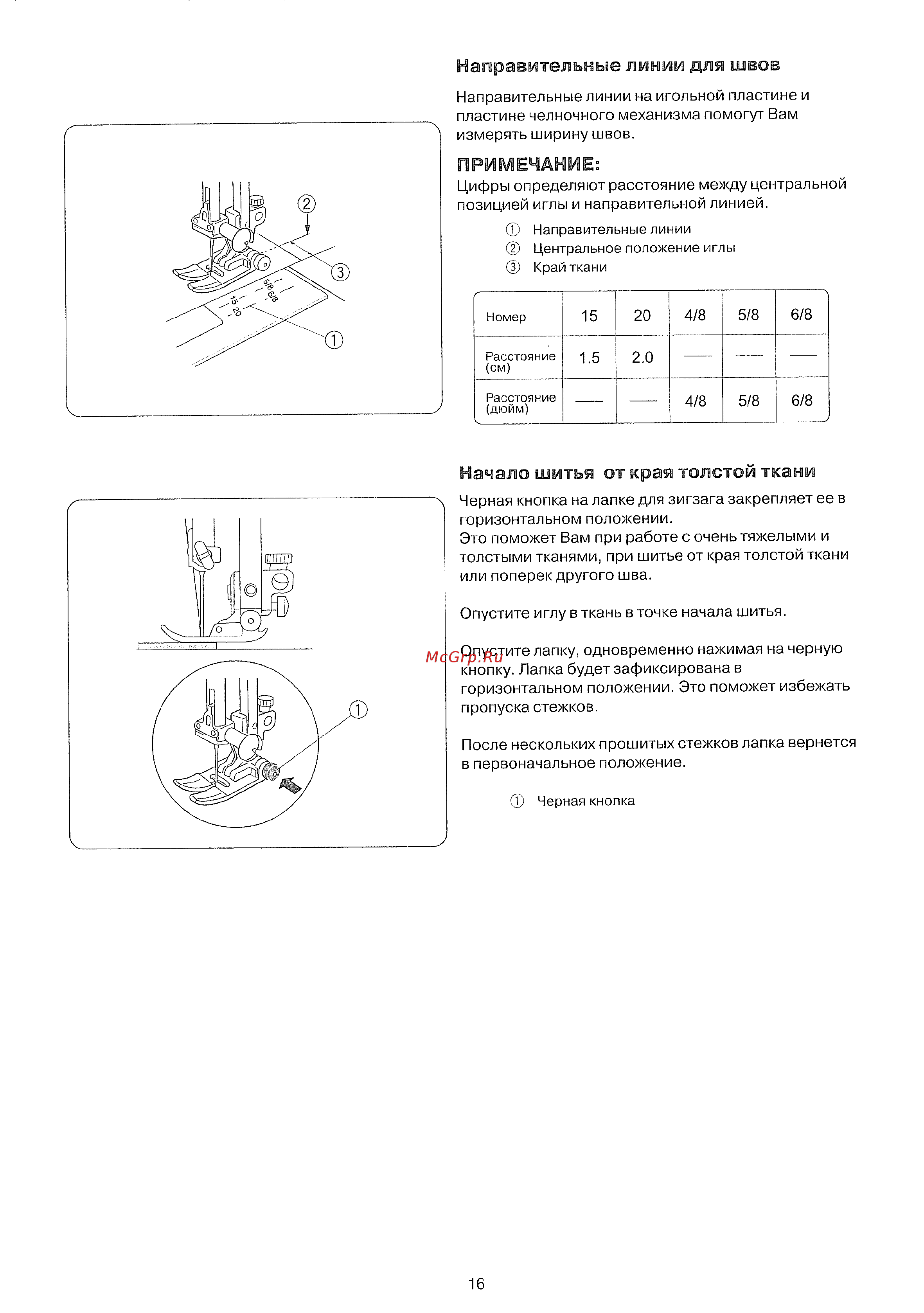 Janome Decor Computer 50 [18/42] Примечание
