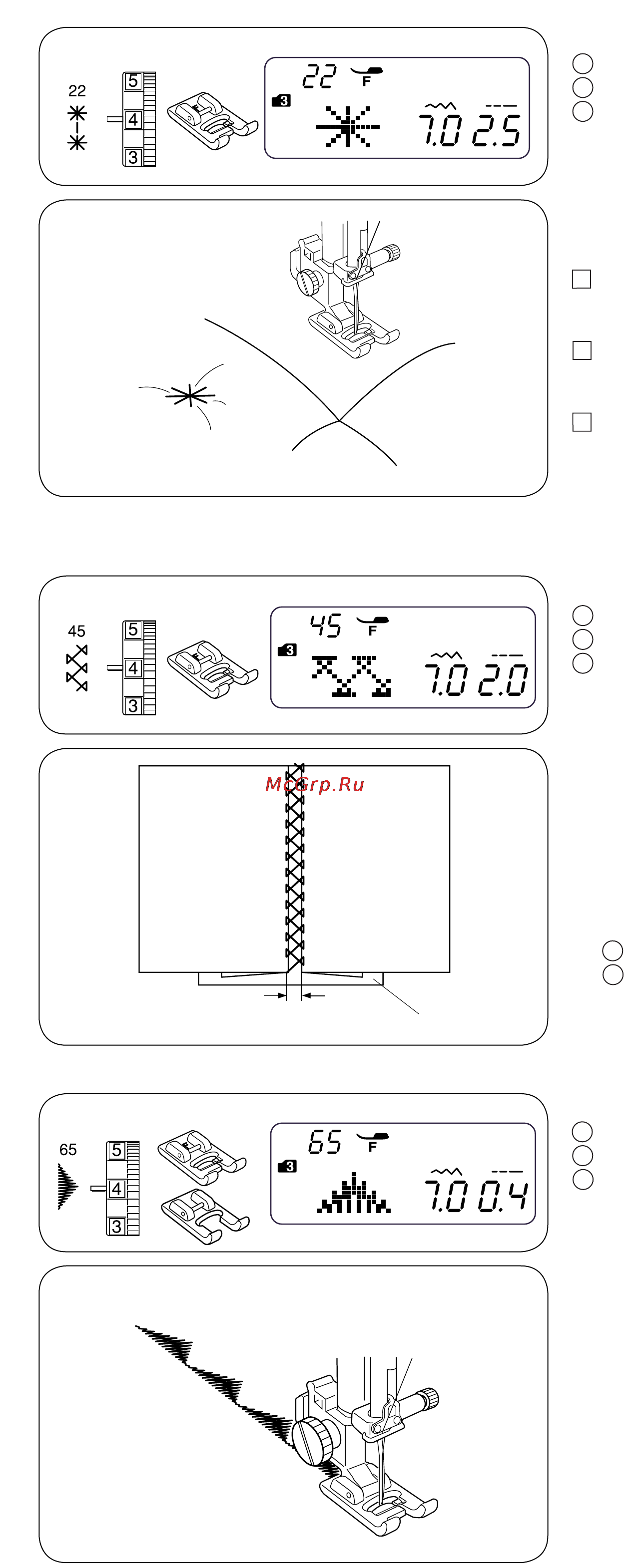 Janome DC 601 [48/67] Атласный стежок
