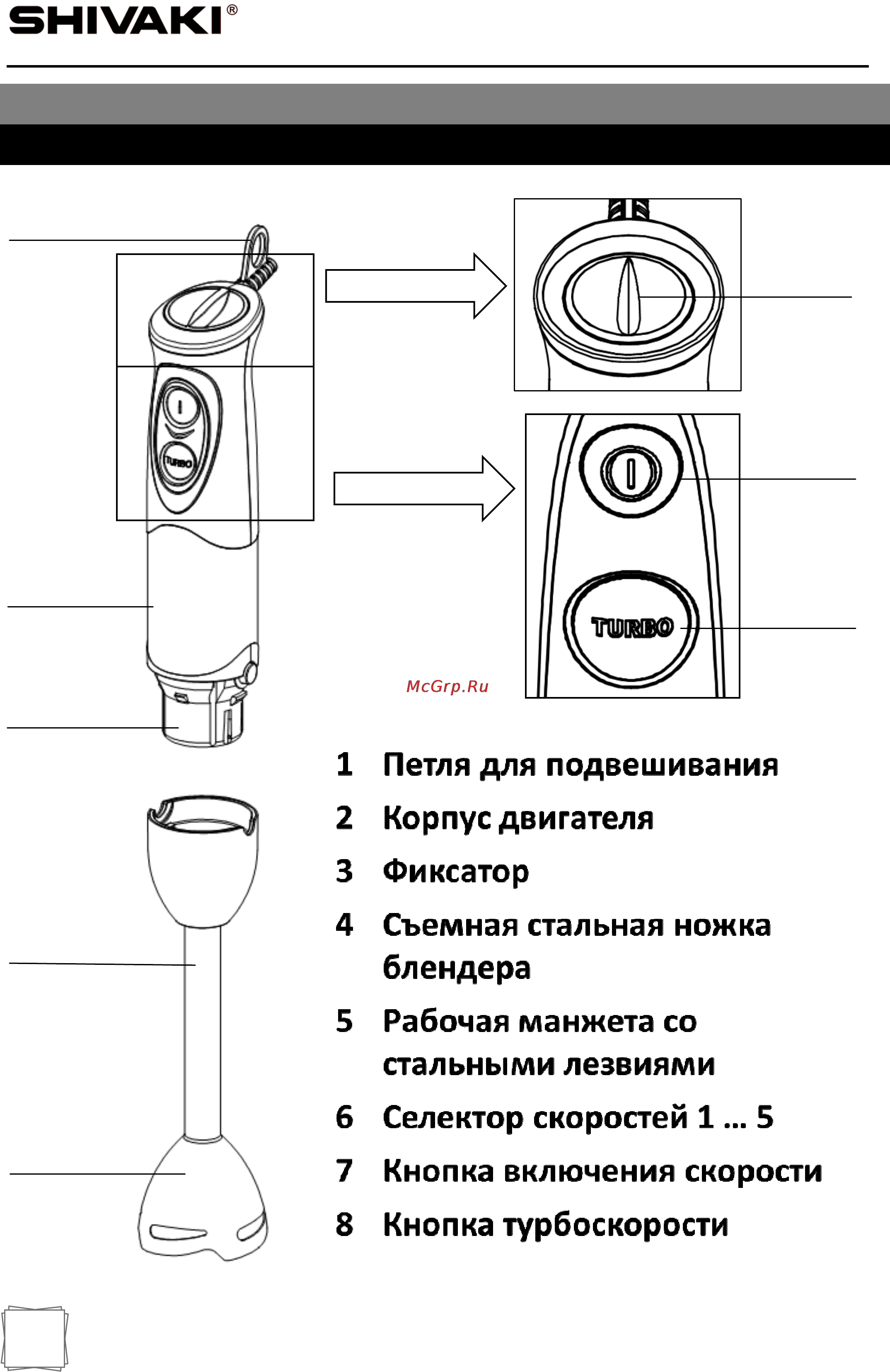 Shivaki SHB-5053 Инструкция по эксплуатации онлайн [2/18] 72000