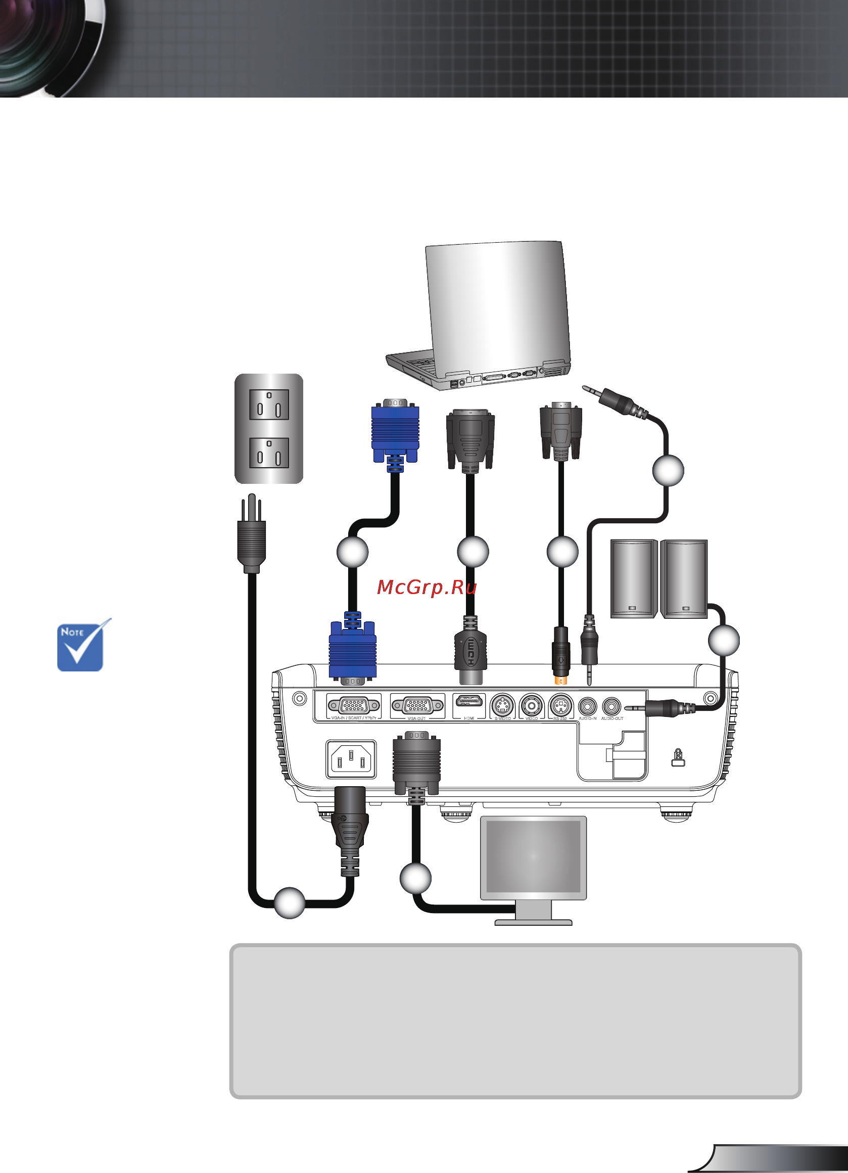 Optoma HD610X [11/55] Установка