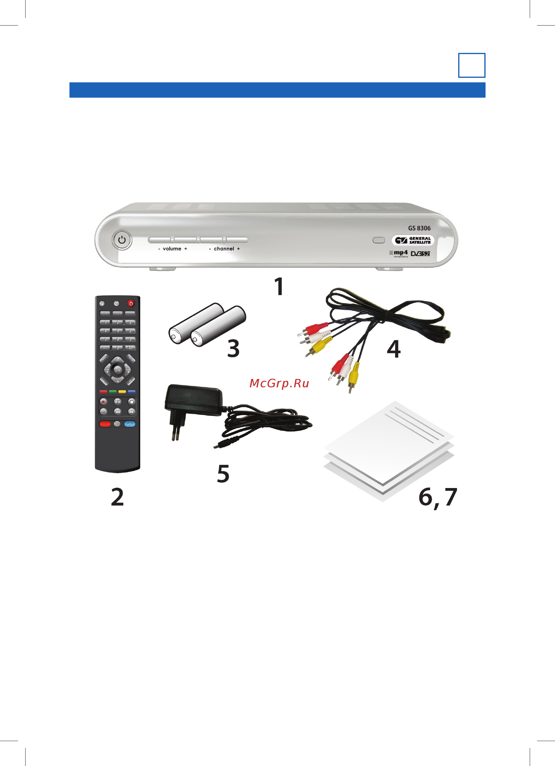 Триколор Full HD GS-8306 [7/36] Комплект поставки