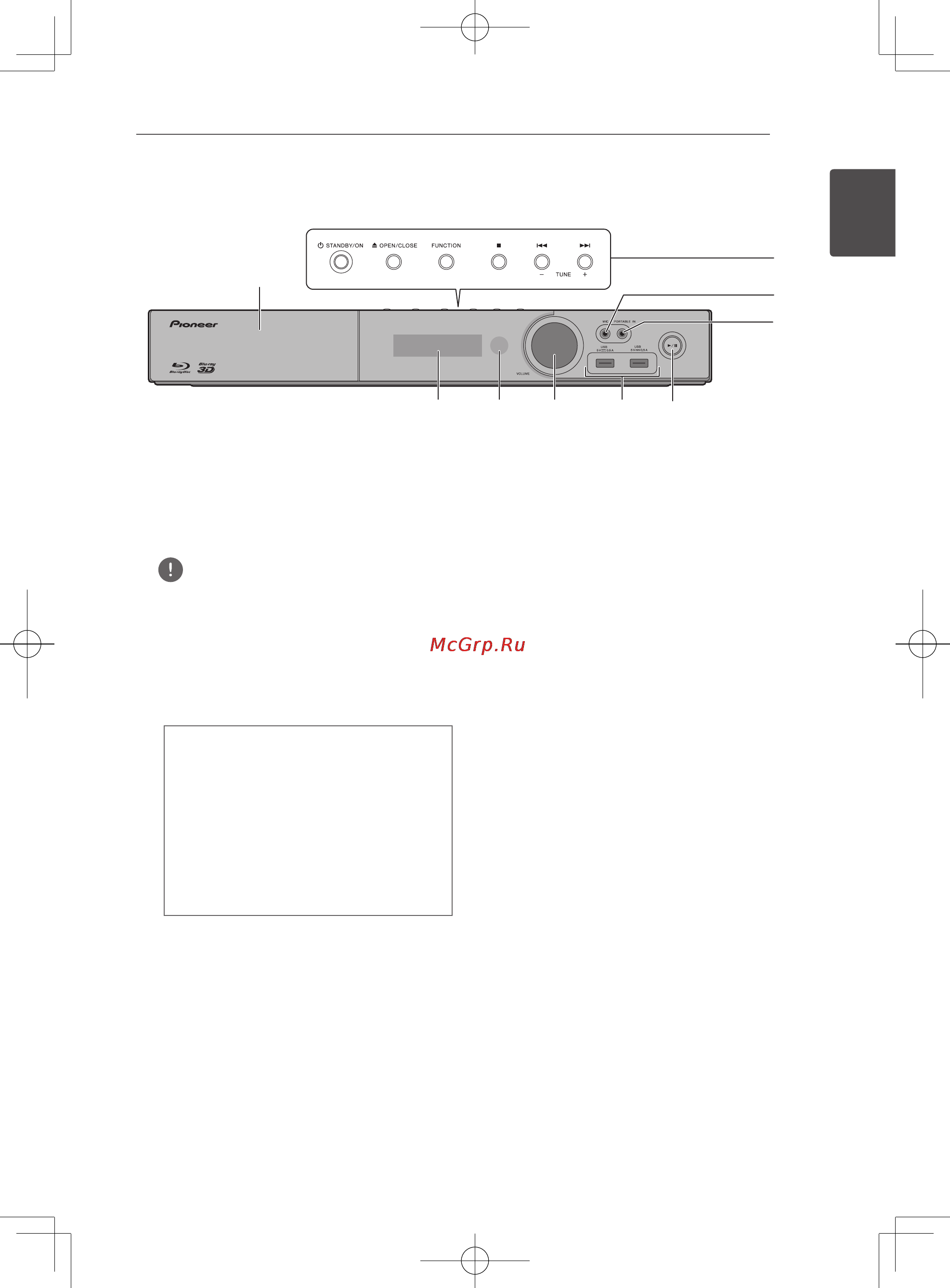 Pioneer BCS-727B [19/80] Передняя панель