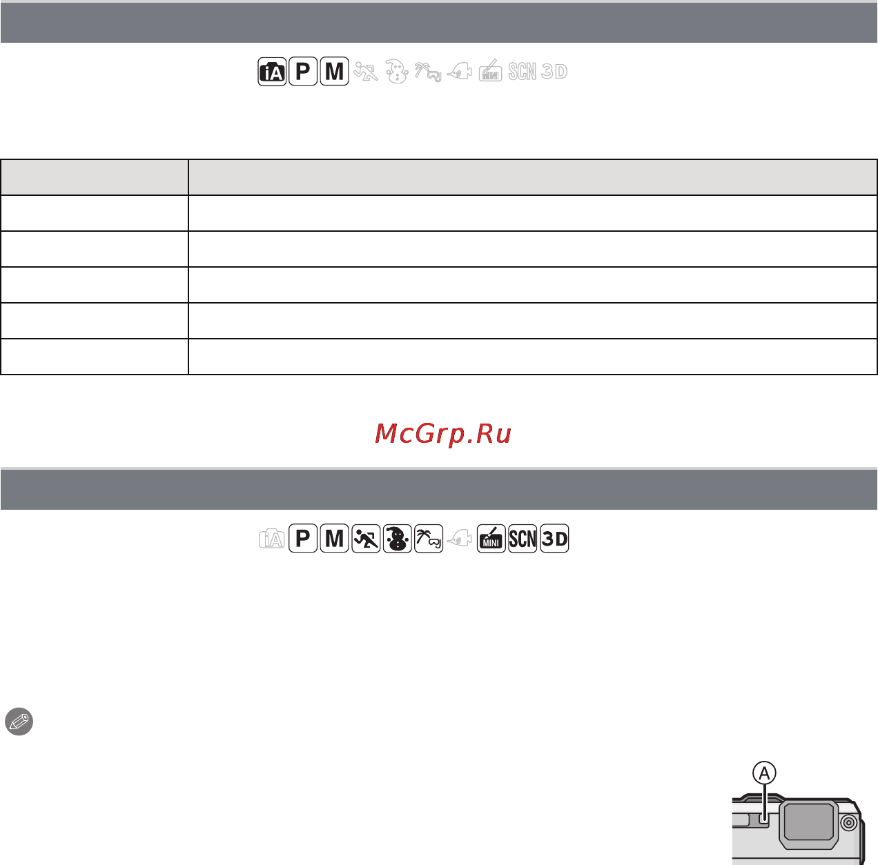 Panasonic DMC-FT4EE-S Silver [108/205] Всп ламп аф