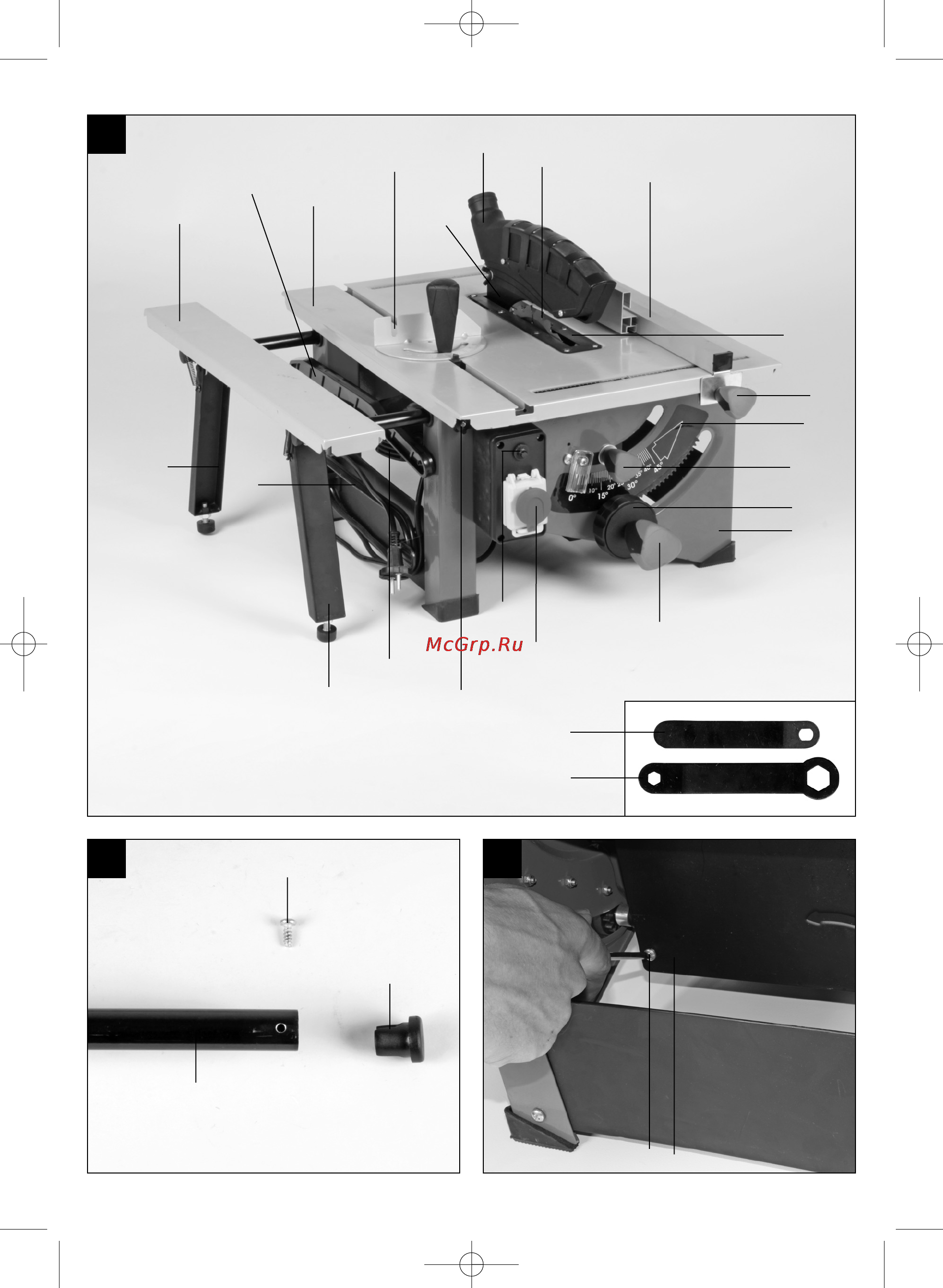 Einhell RT-TS 1221 Инструкция по эксплуатации онлайн [3/64] 72542