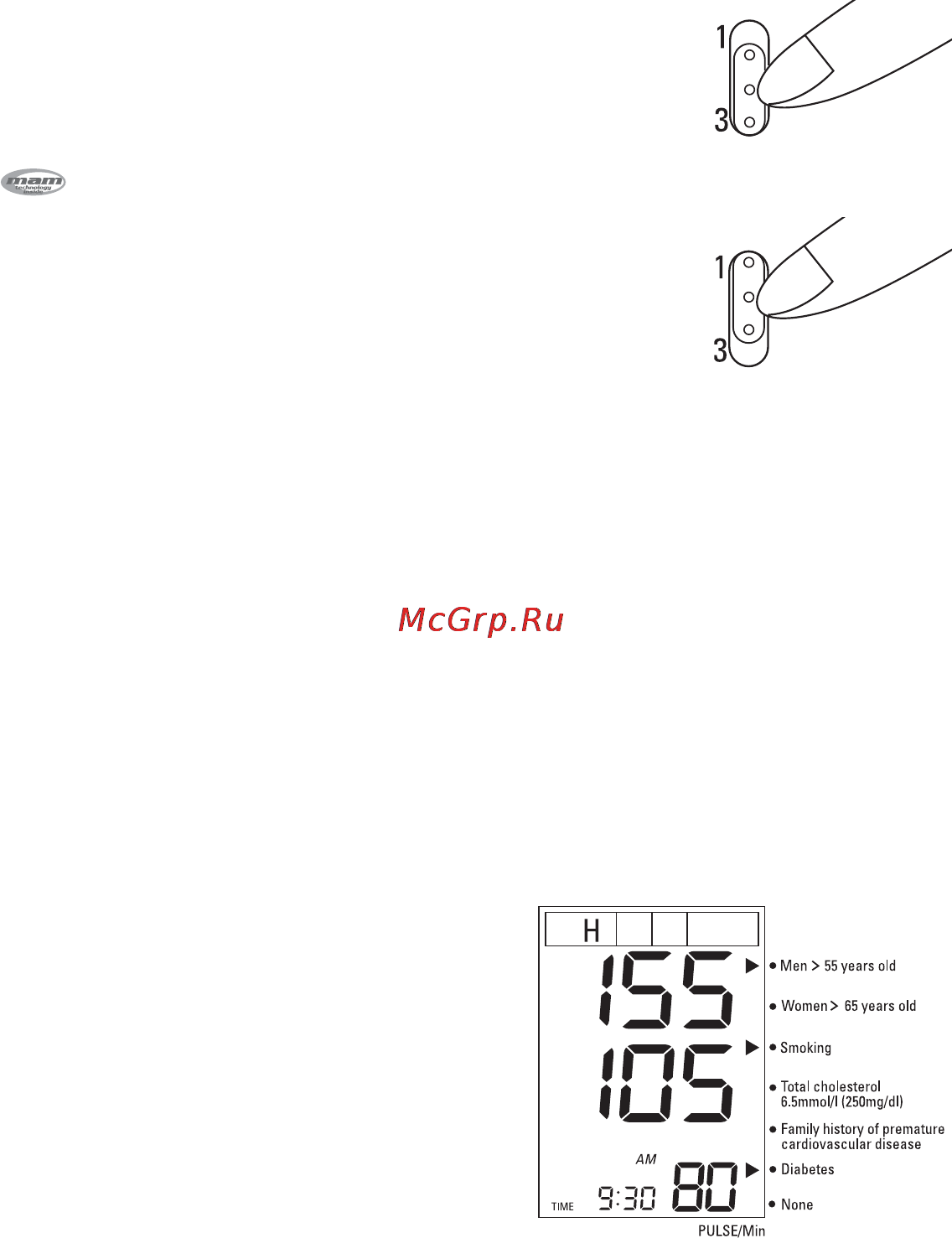 Microlife BP RM 100 Инструкция по эксплуатации онлайн [14/66] 72593