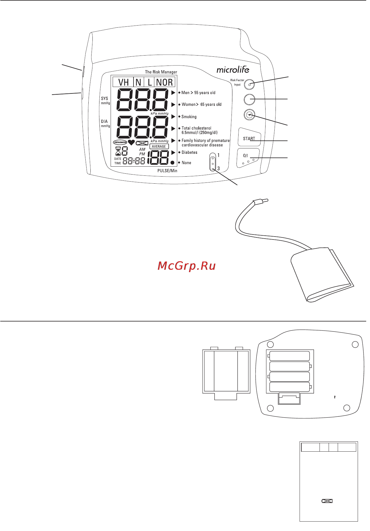Microlife BP RM 100 Инструкция по эксплуатации онлайн [25/66] 72593