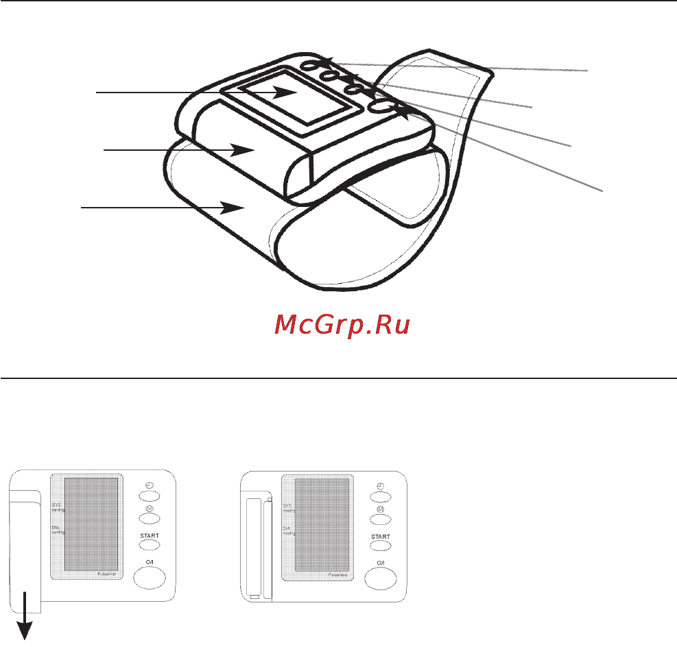 Microlife BP 3BEO-4 [8/50] The various components of the blood pressure monitor