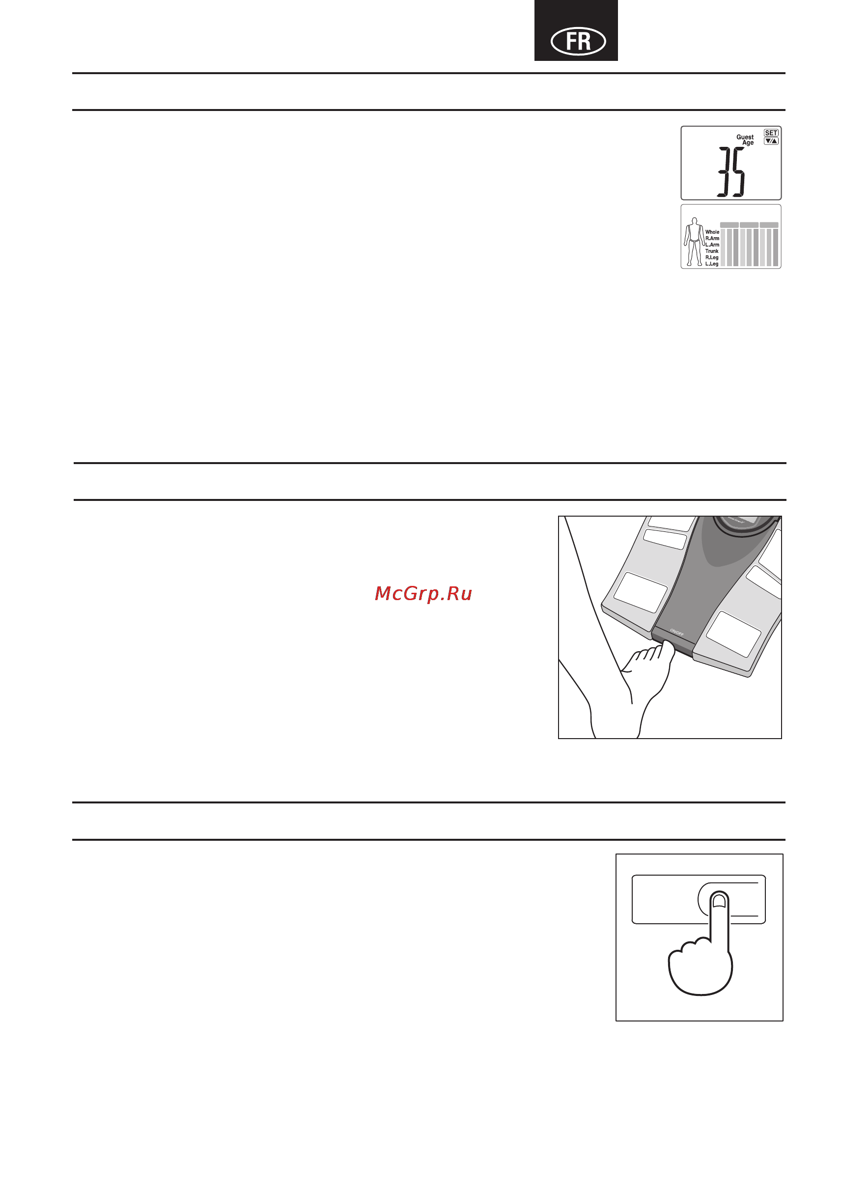 Tanita BC 545N [31/84] Mesure du poids seulement