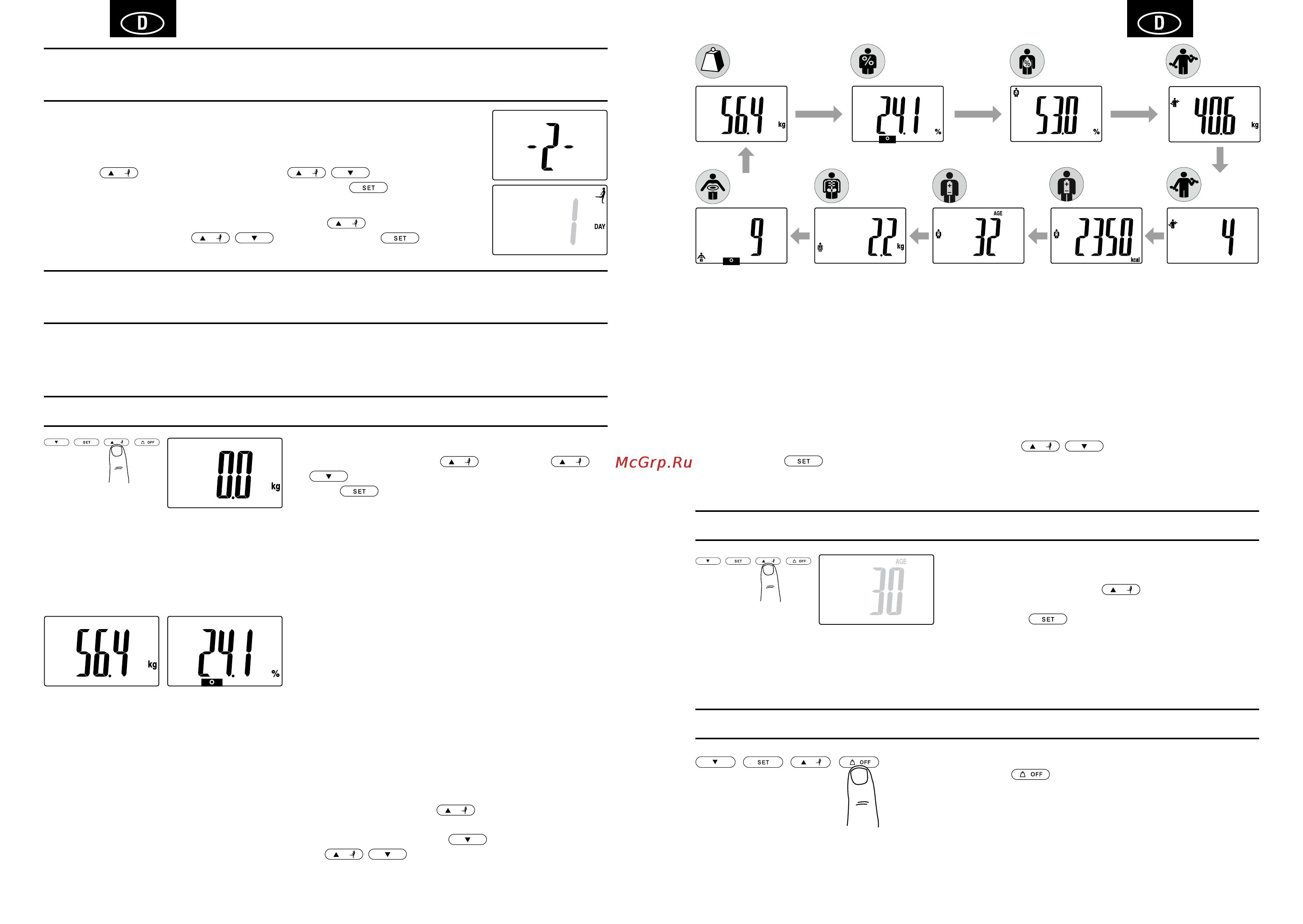Tanita BC-582 FitPLUS [9/31] Einprogrammierendesgastmodus
