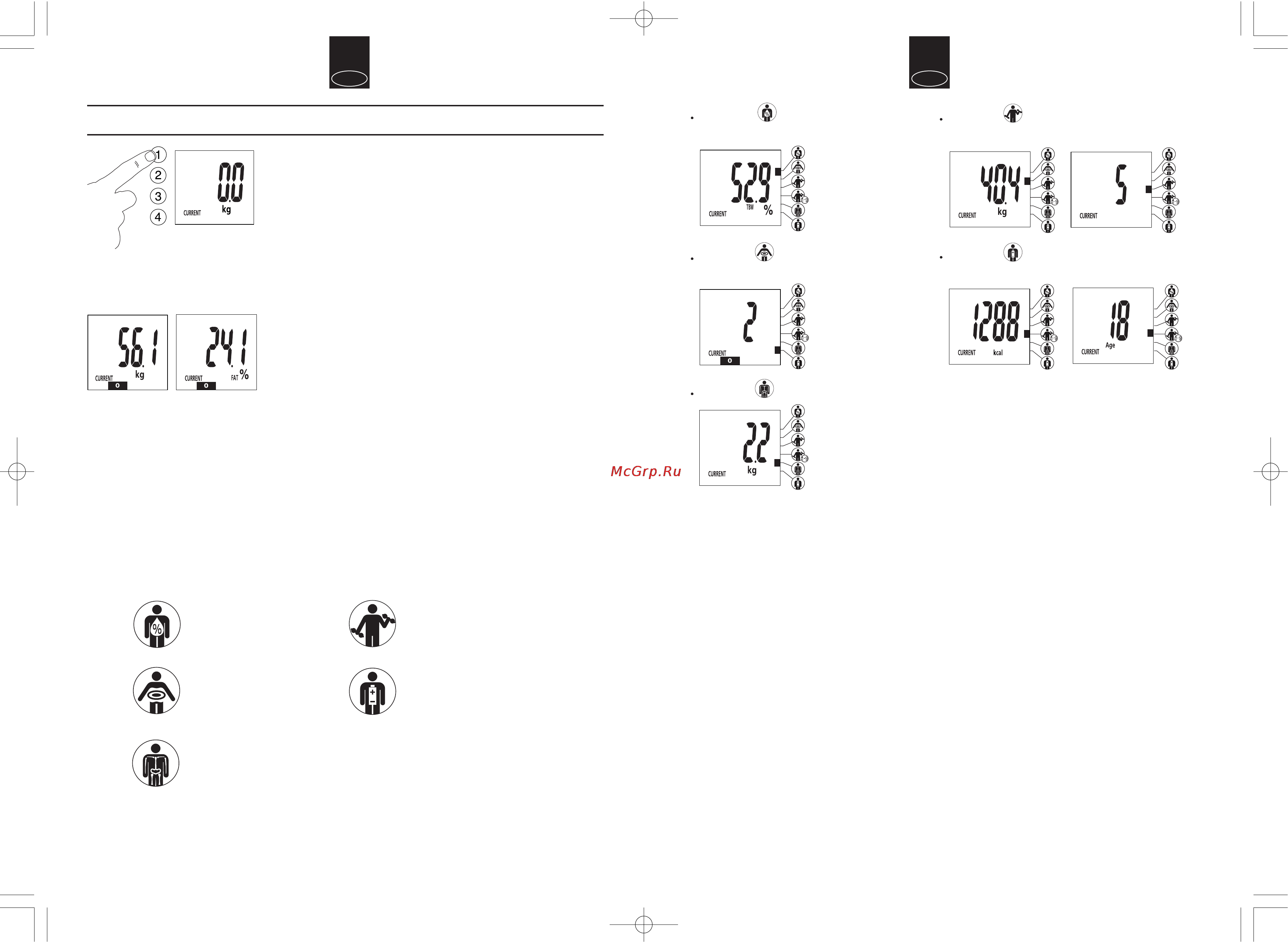 Tanita BC-543 [22/23] Efectuar leituras de composição corporal