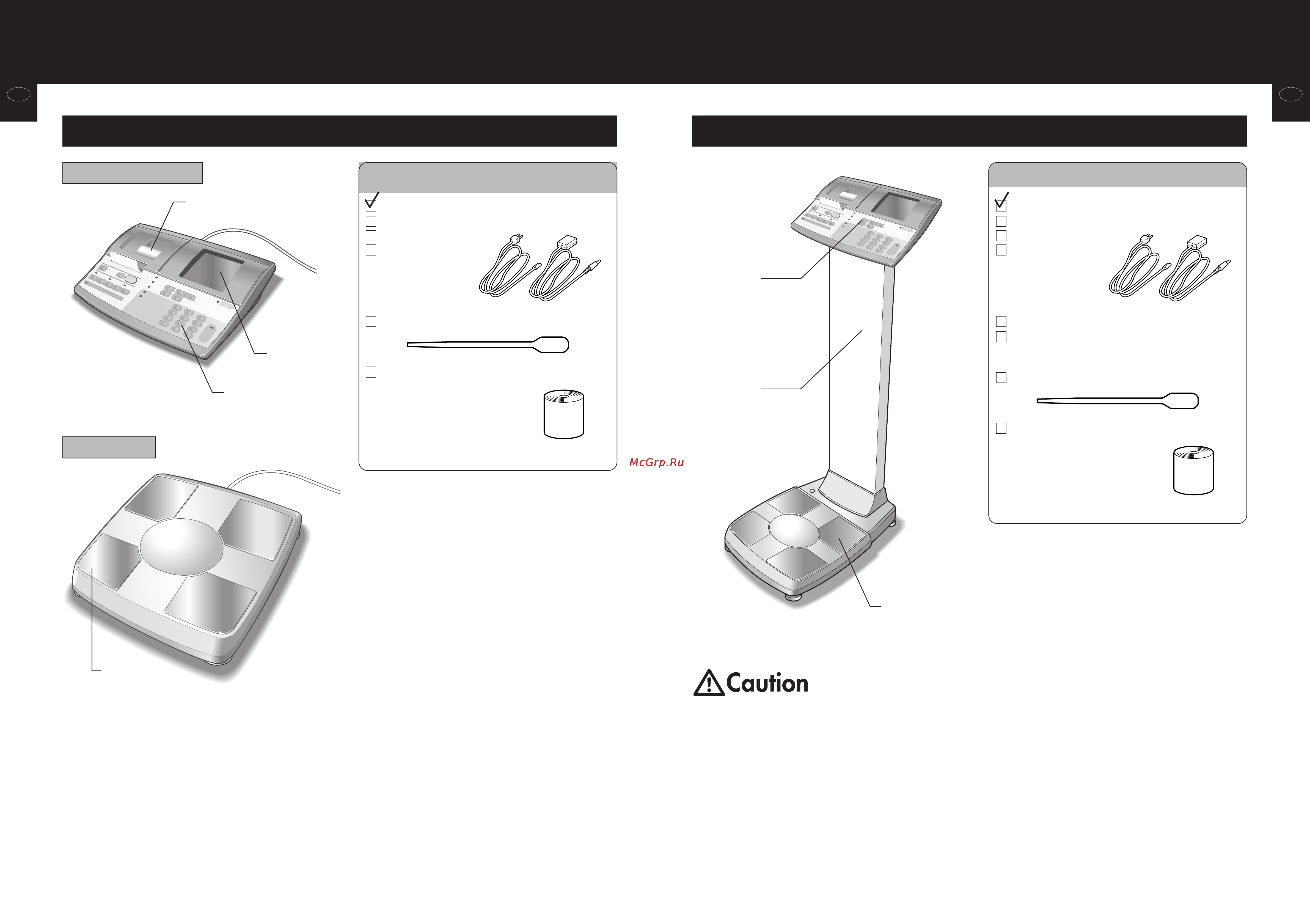 Tanita SC 330S [4/29] Product assembly and components