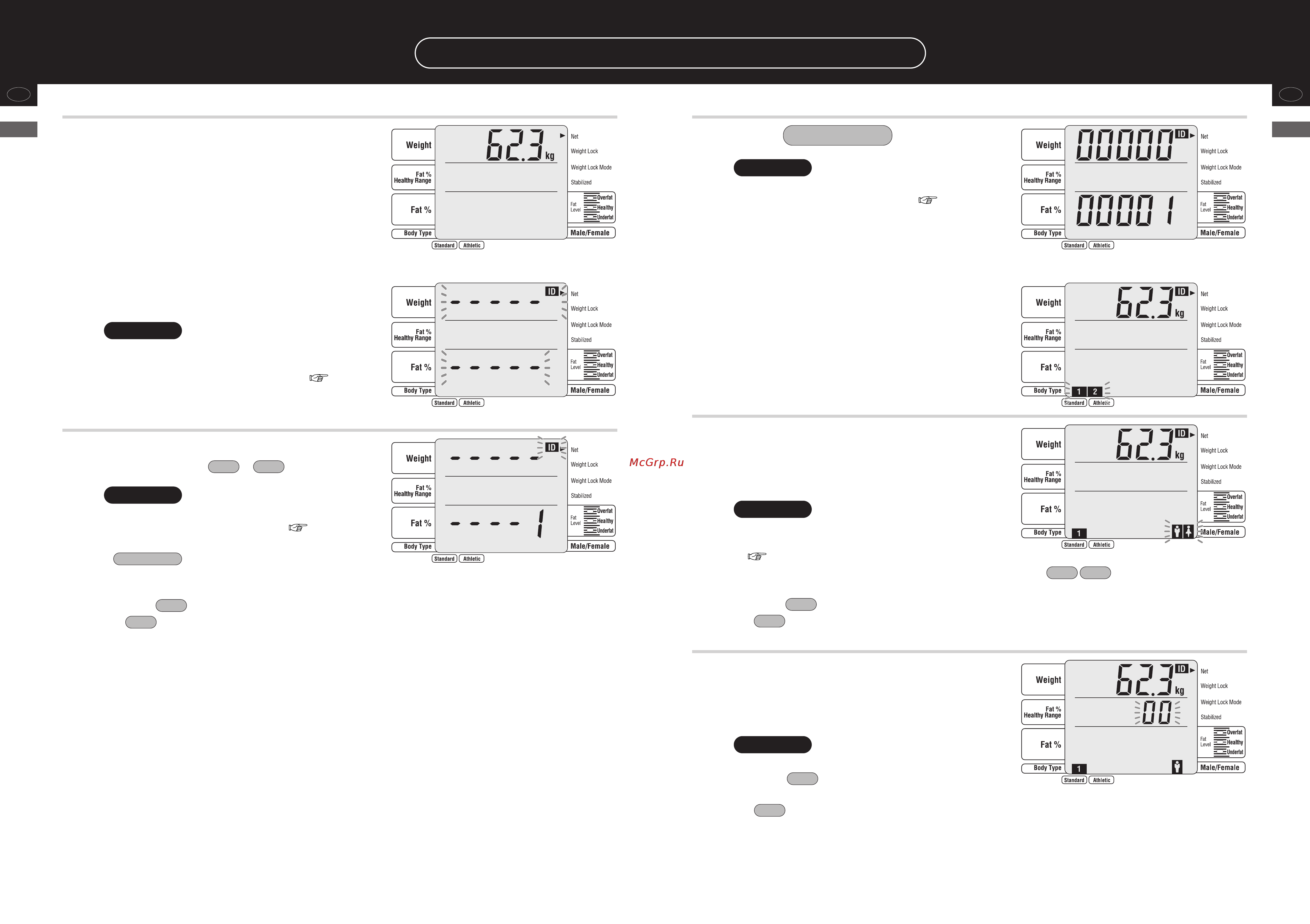 Tanita BC 420 MA [14/29] Operating instructions