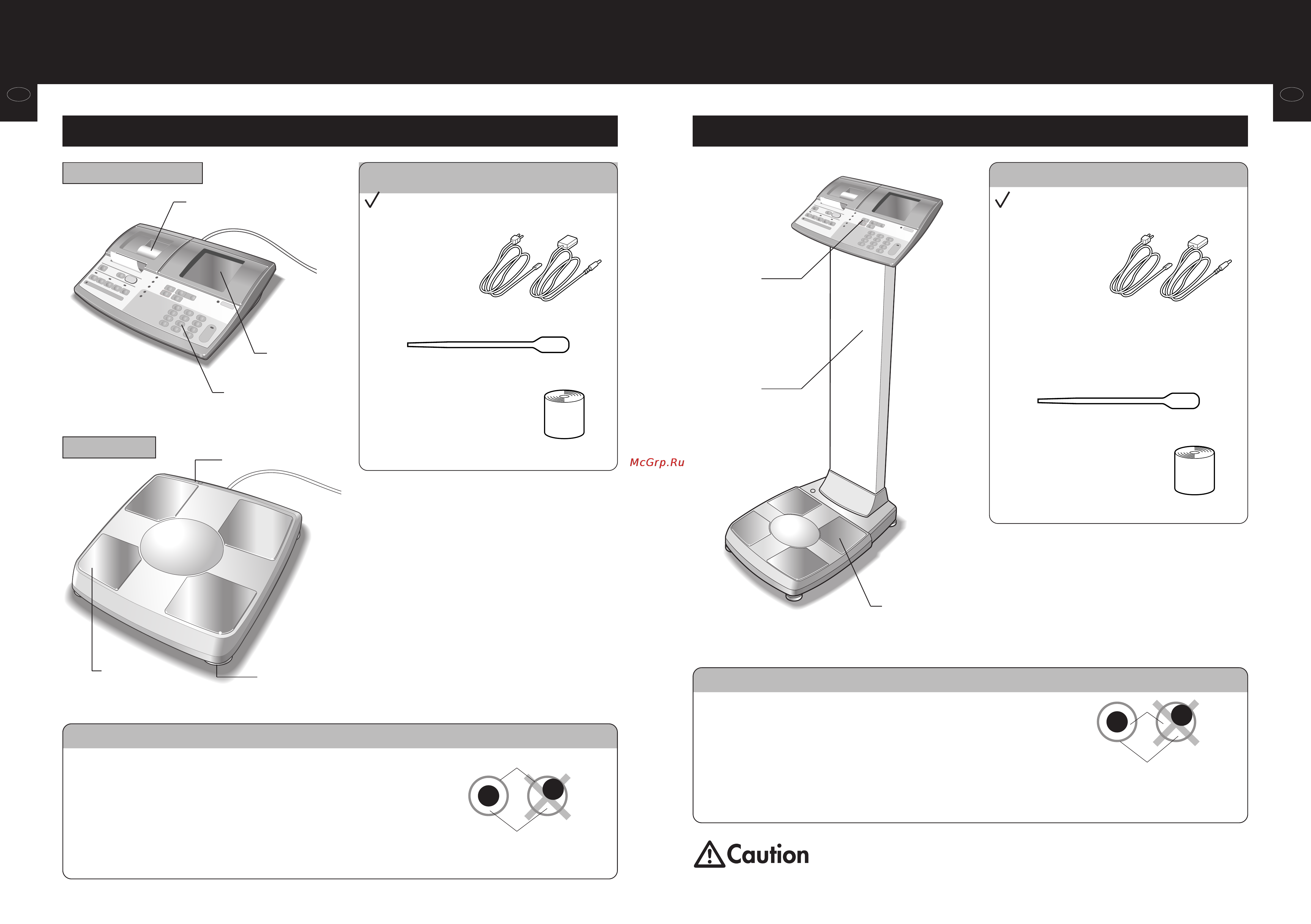 Tanita BC 420 MA [4/29] Product assembly and components