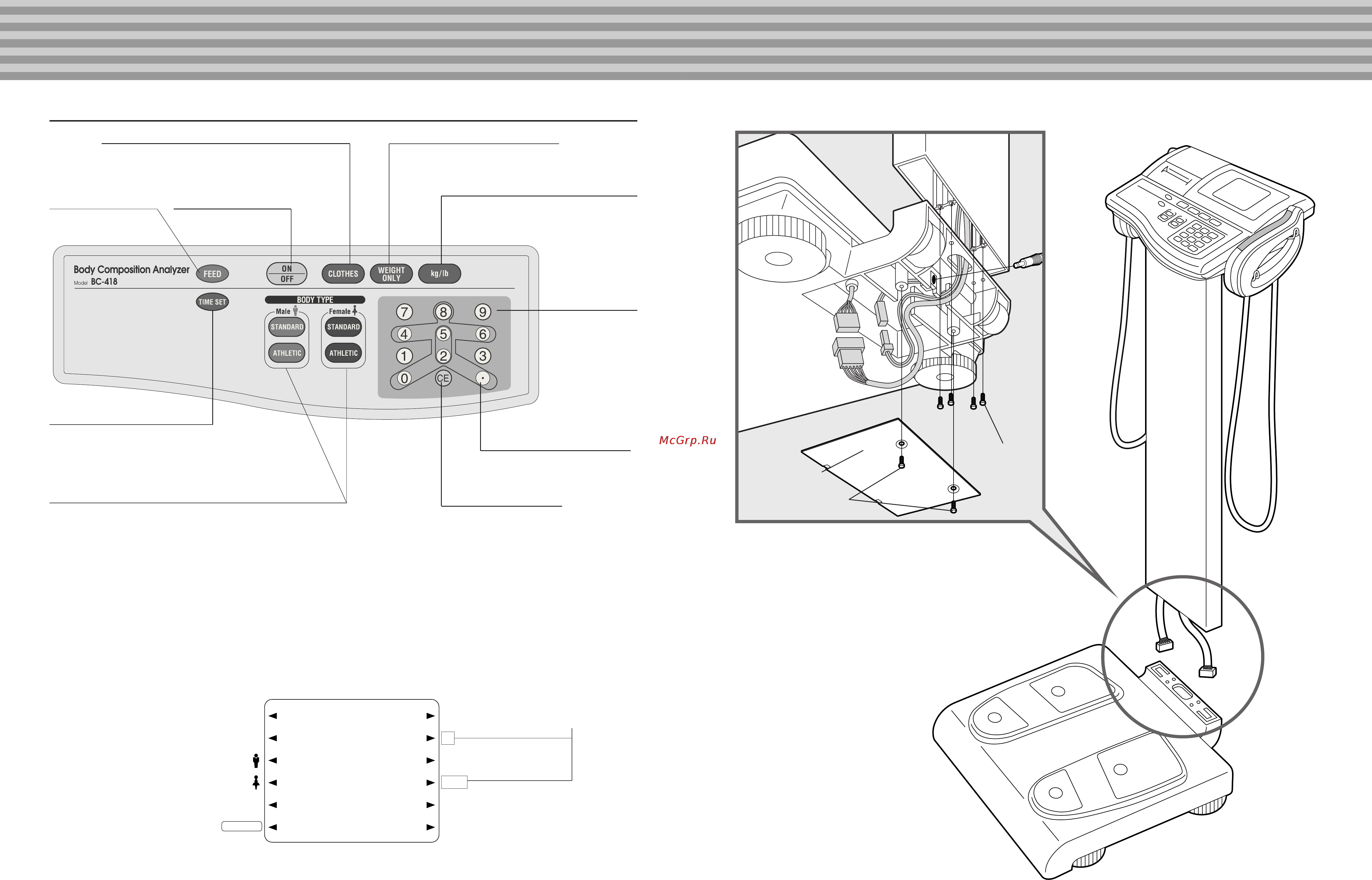 Tanita BC 418 MA [5/23] Assembly instructions
