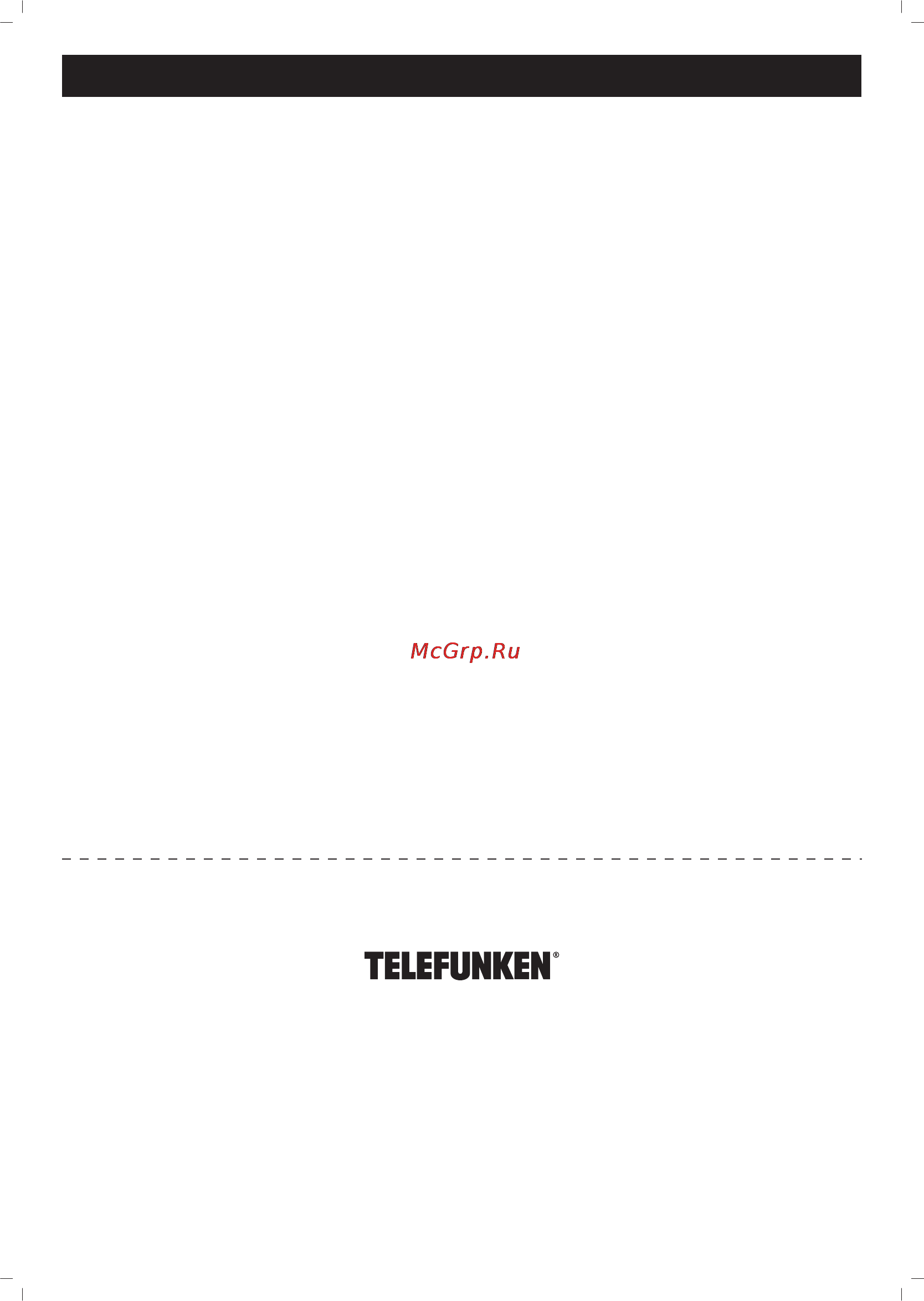Telefunken TLF FP 500 [59/61] G a r a n t ﬁ a r t l a r i