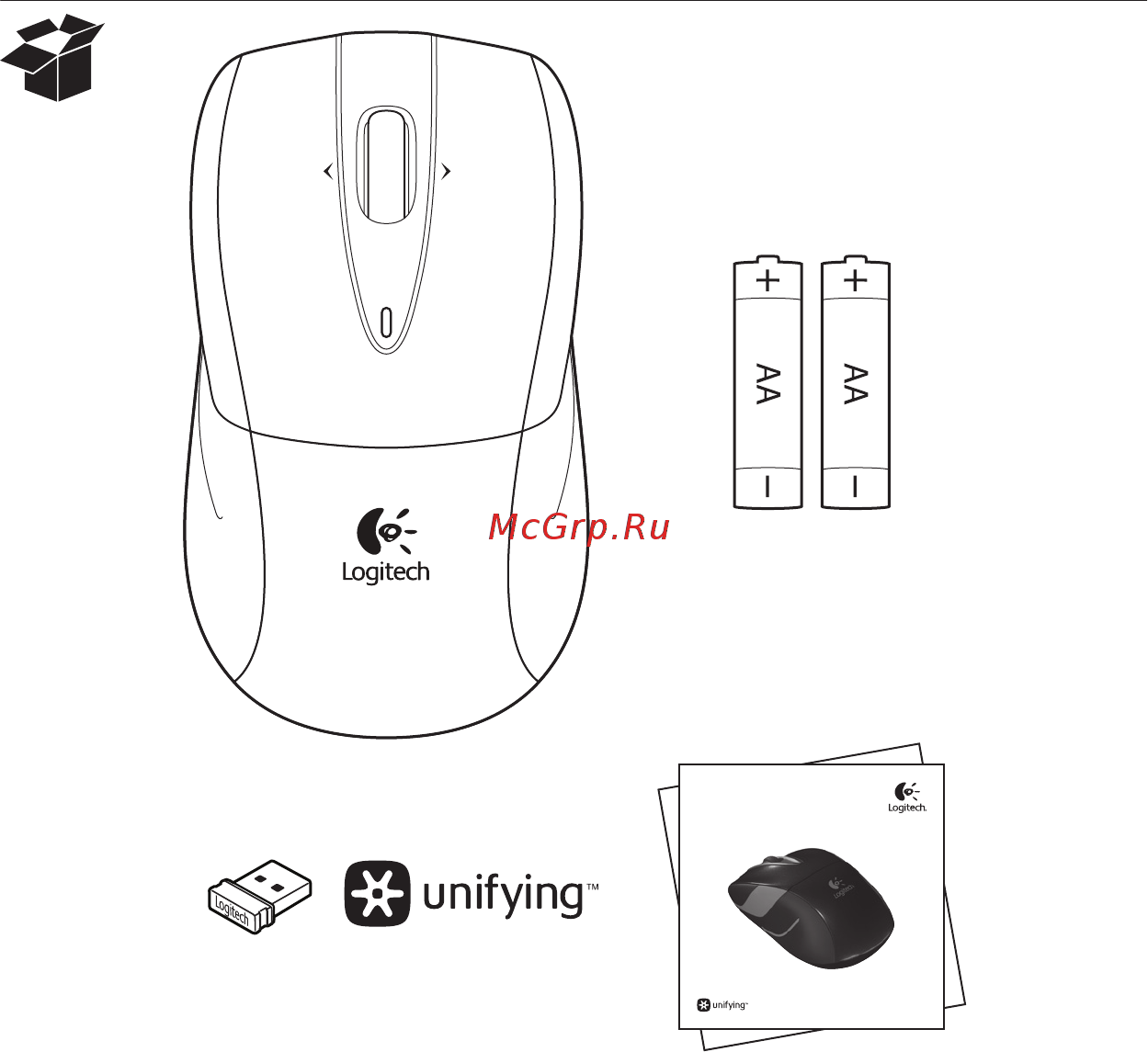 Logitech Power Plus M525 910-004933 Инструкция по эксплуатации онлайн [2/9] 369557