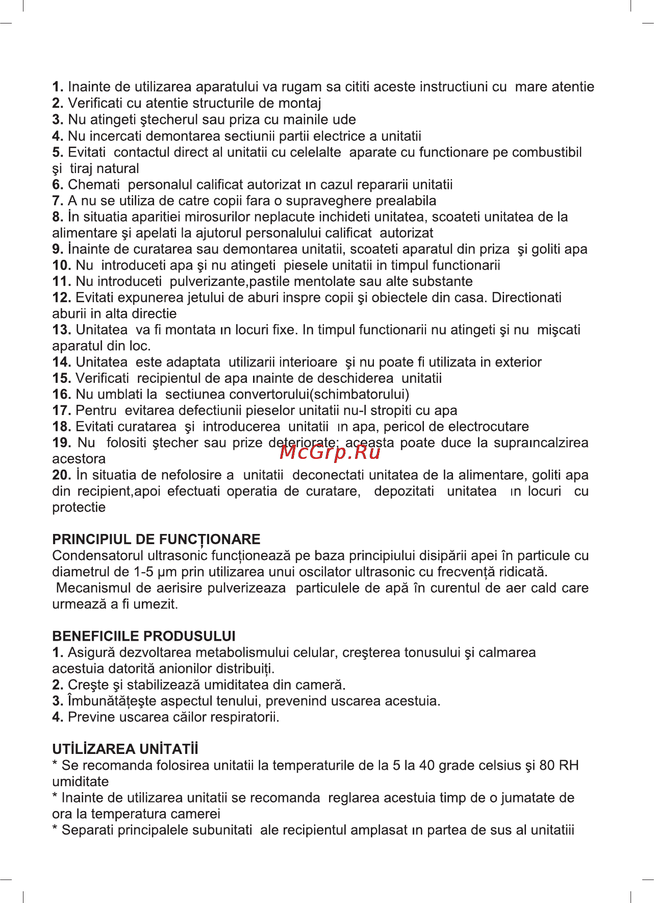 Sinbo SAH 6101 [39/48] Masur de precaut e