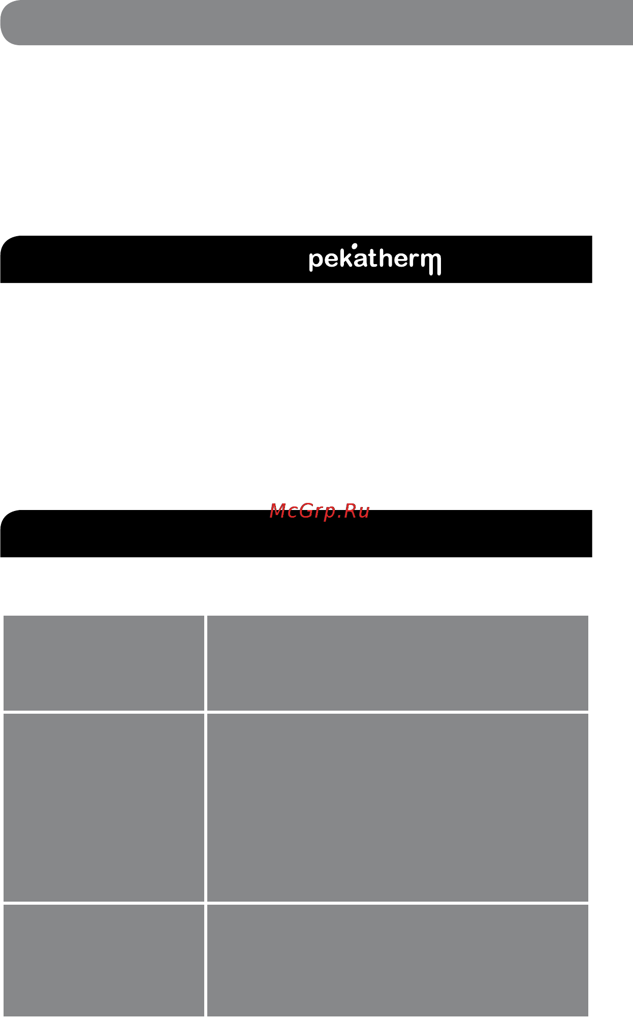 Pekatherm AE802 [16/56] Instrucciones