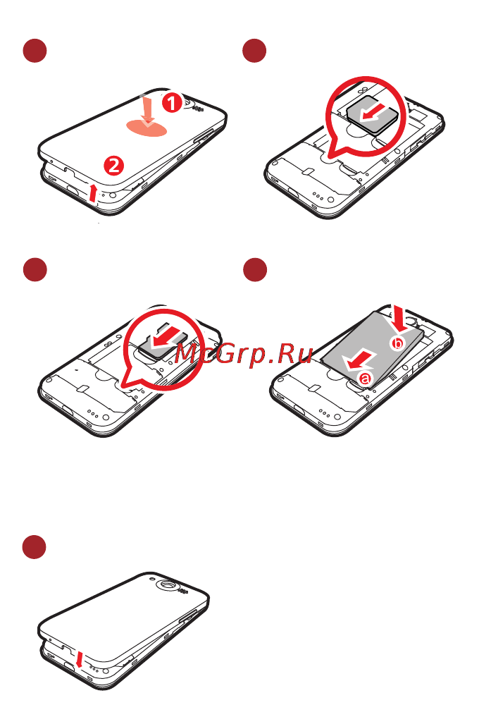 Huawei G300 Black [13/94] Сборка телефона и подготовка к работе