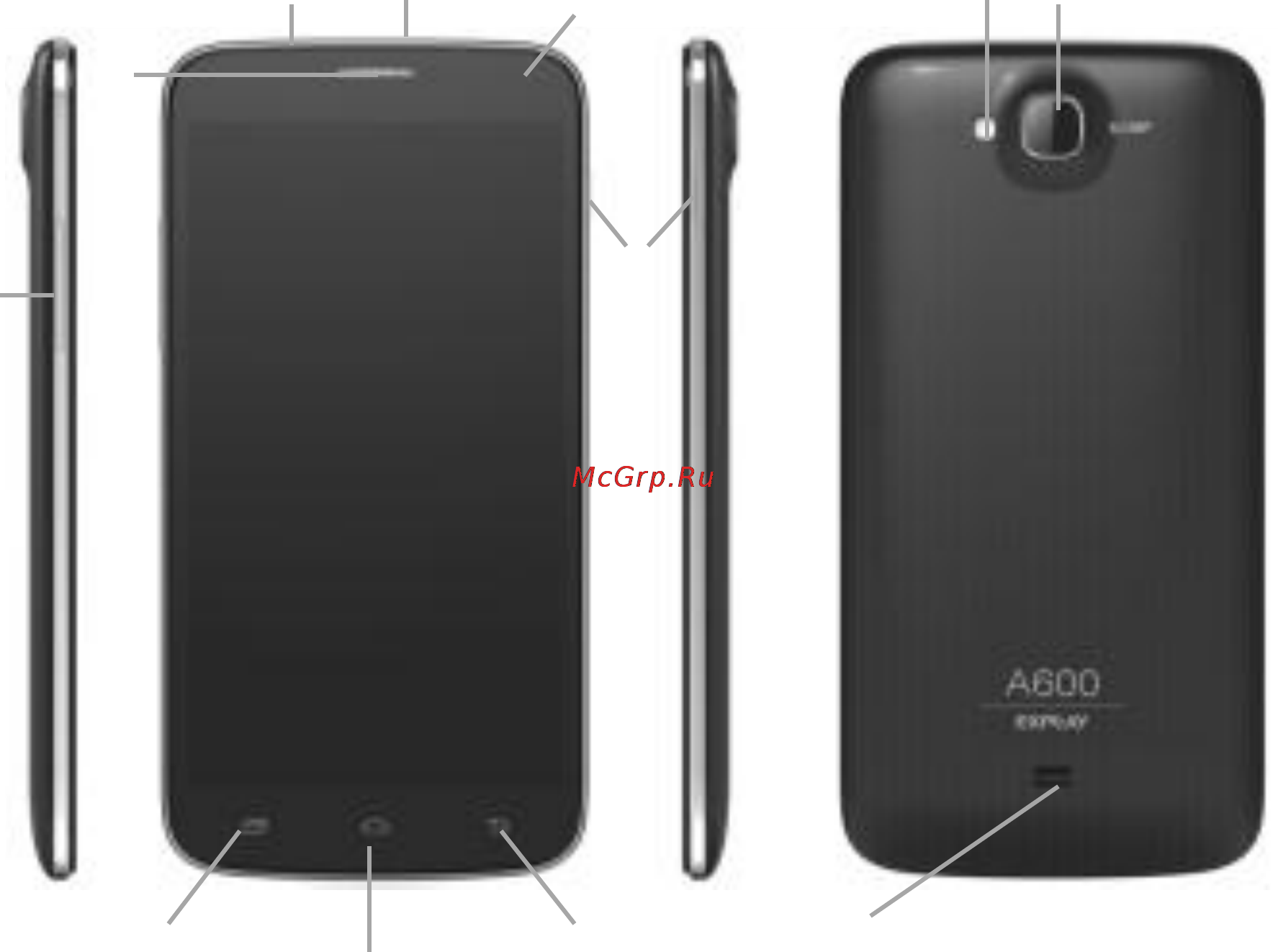 Explay A600 [11/27] Описание устройства