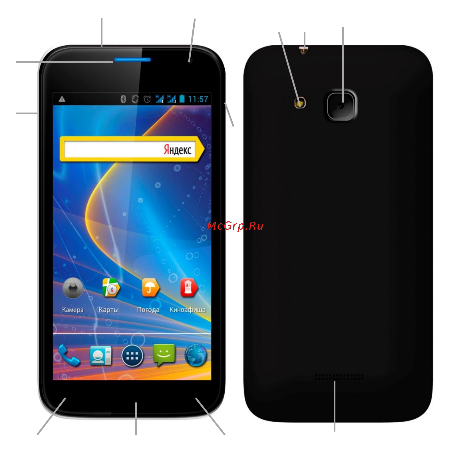 Explay X5 [11/27] Описание устройства