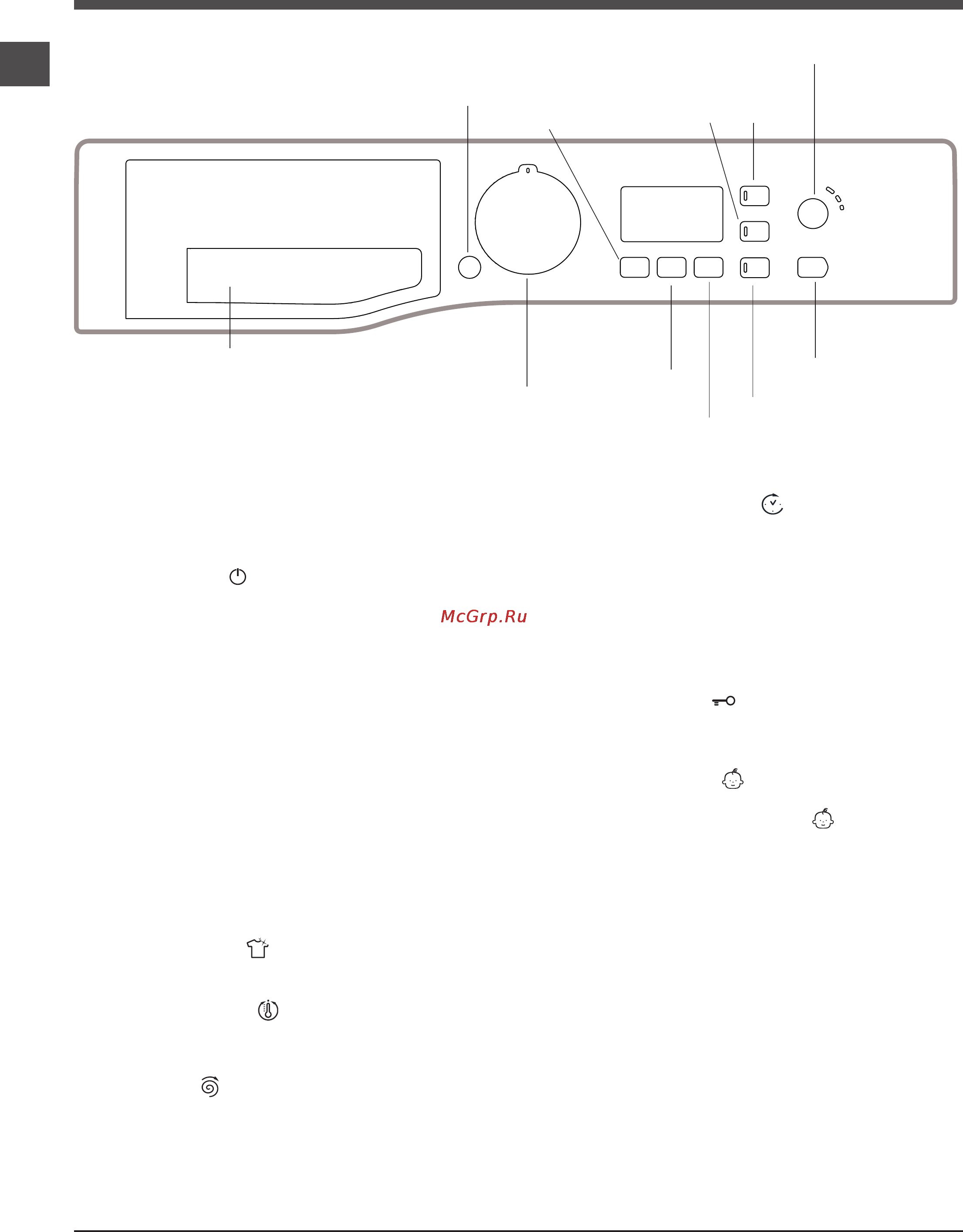 Hotpoint-Ariston MV SB 7105 S CIS [4/12] Описание стиральной машины