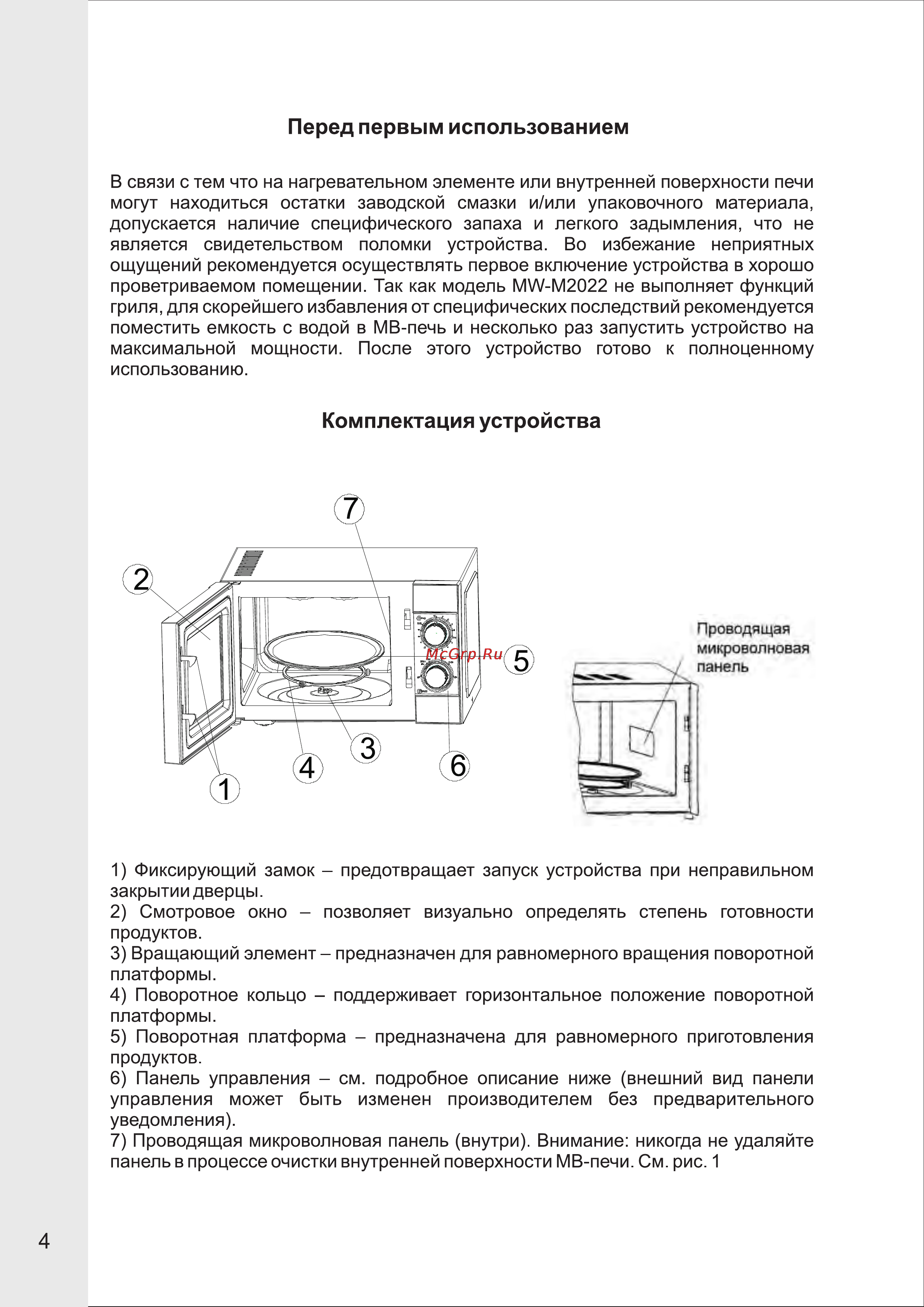 VR MW-M2015 [5/13] Комплектация устройства