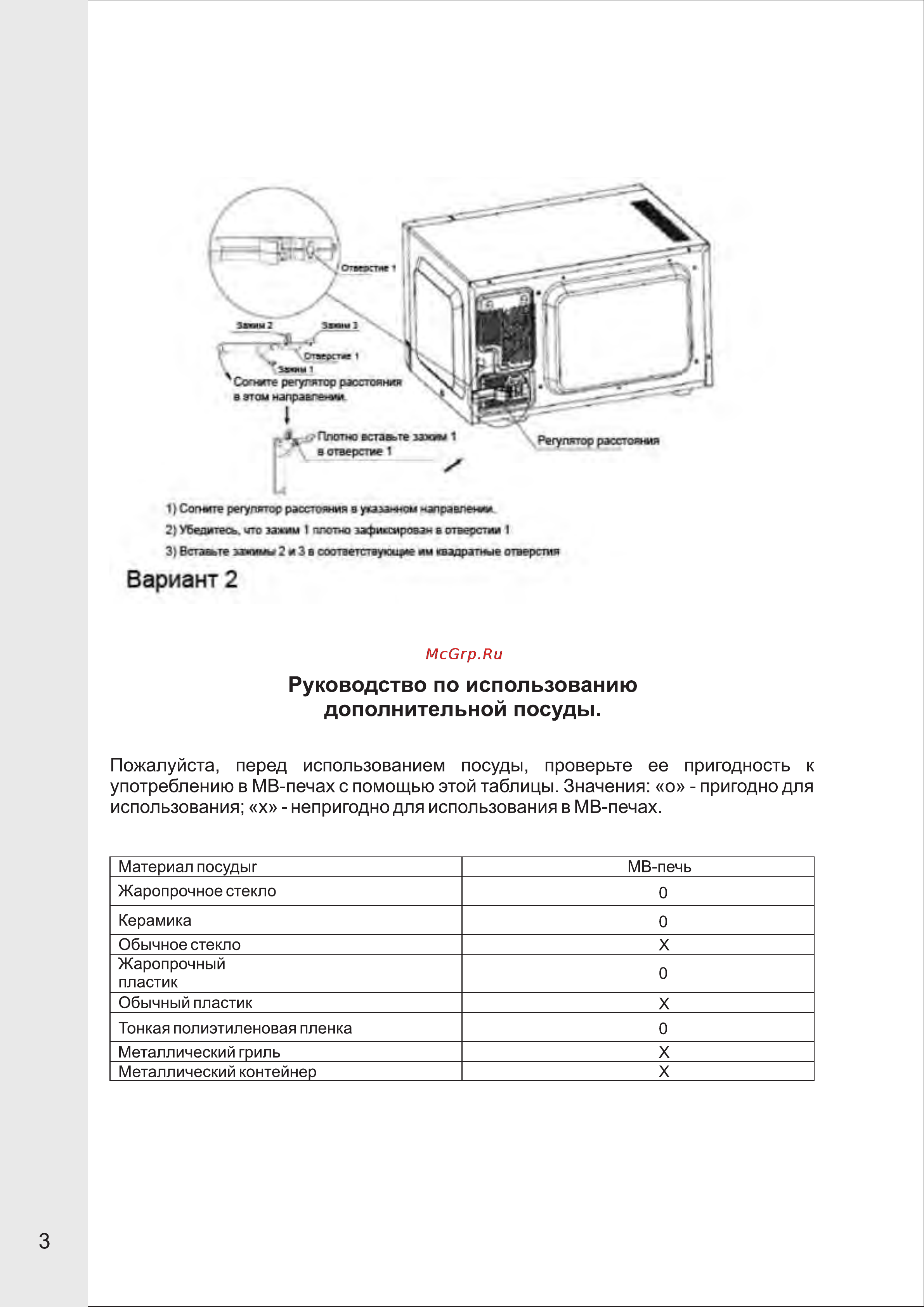 VR MW-M1703 [4/13] Руководство по использованию