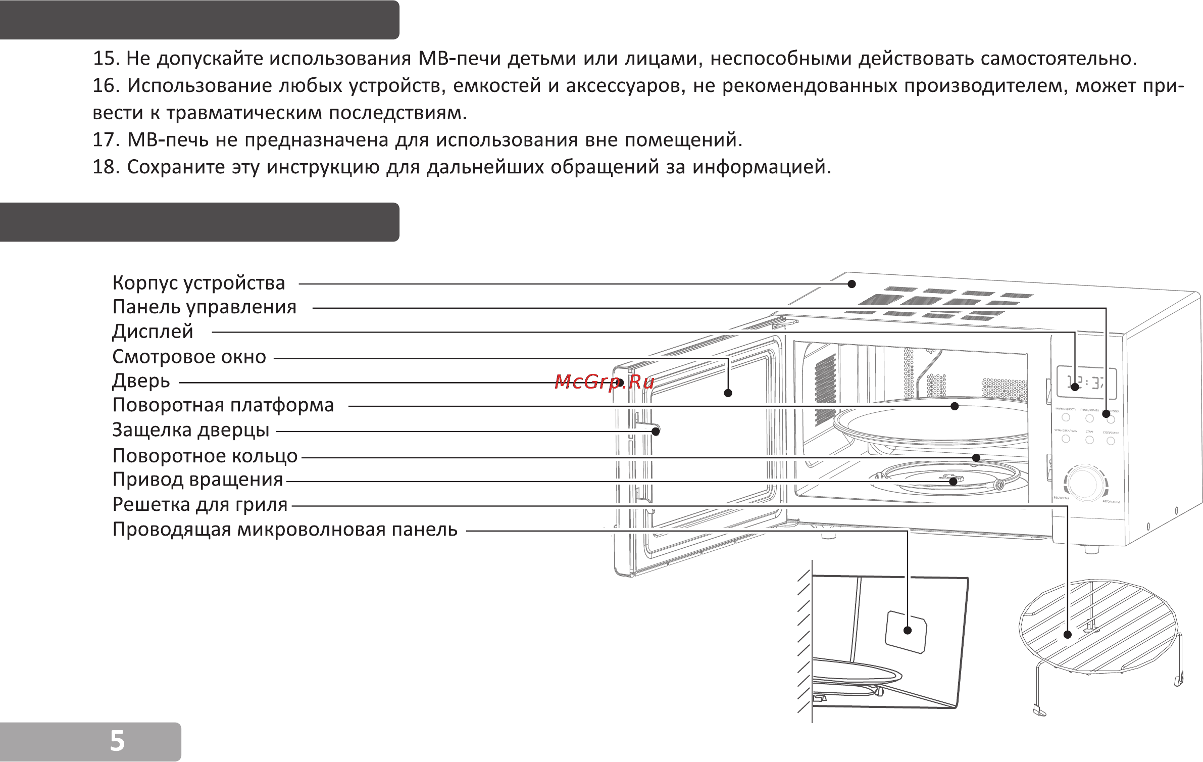 VR MW-G2315 [6/15] Страница 6