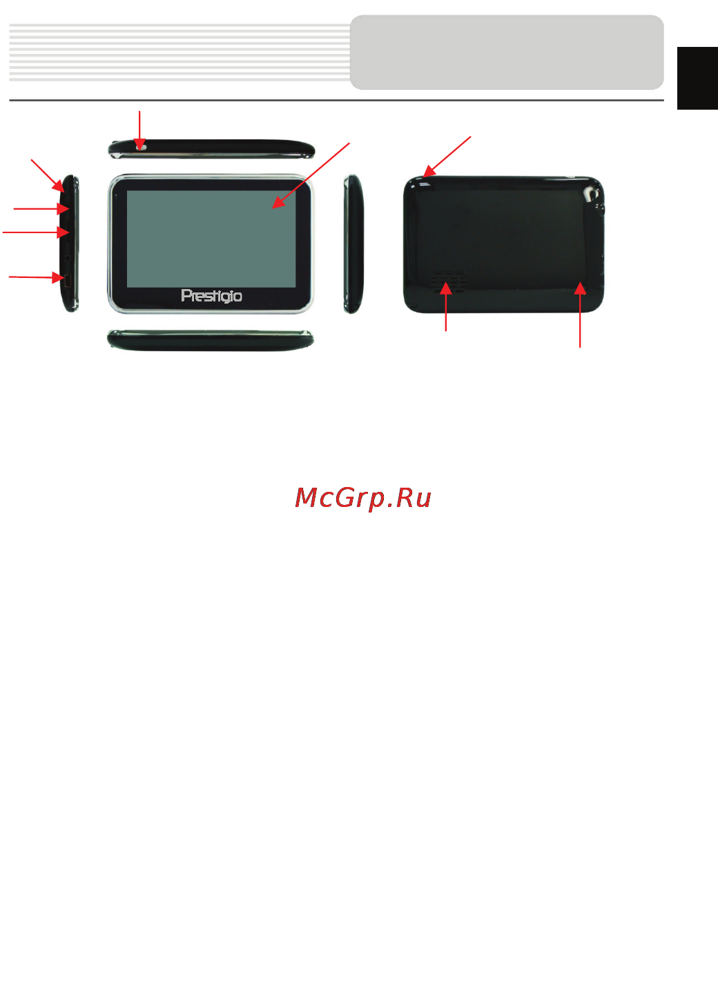 Prestigio GeoVision 5330BTFMTV [3/37] Обзор устройства
