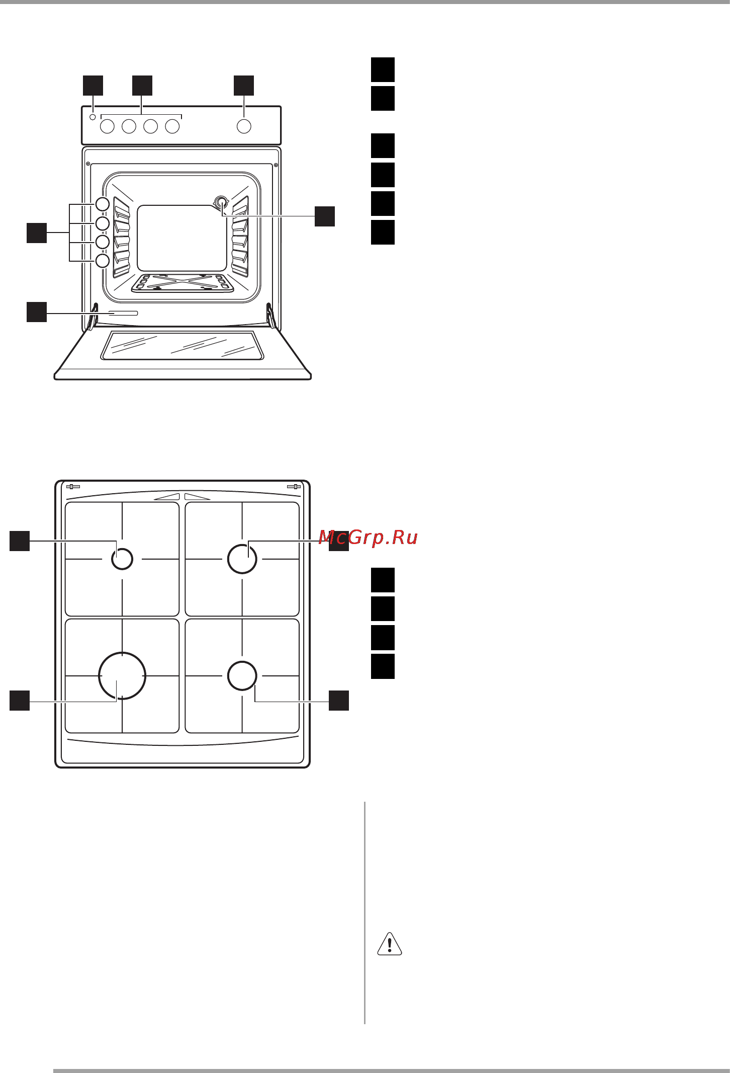 Zanussi ZCG561GL [50/68] Опис виробу