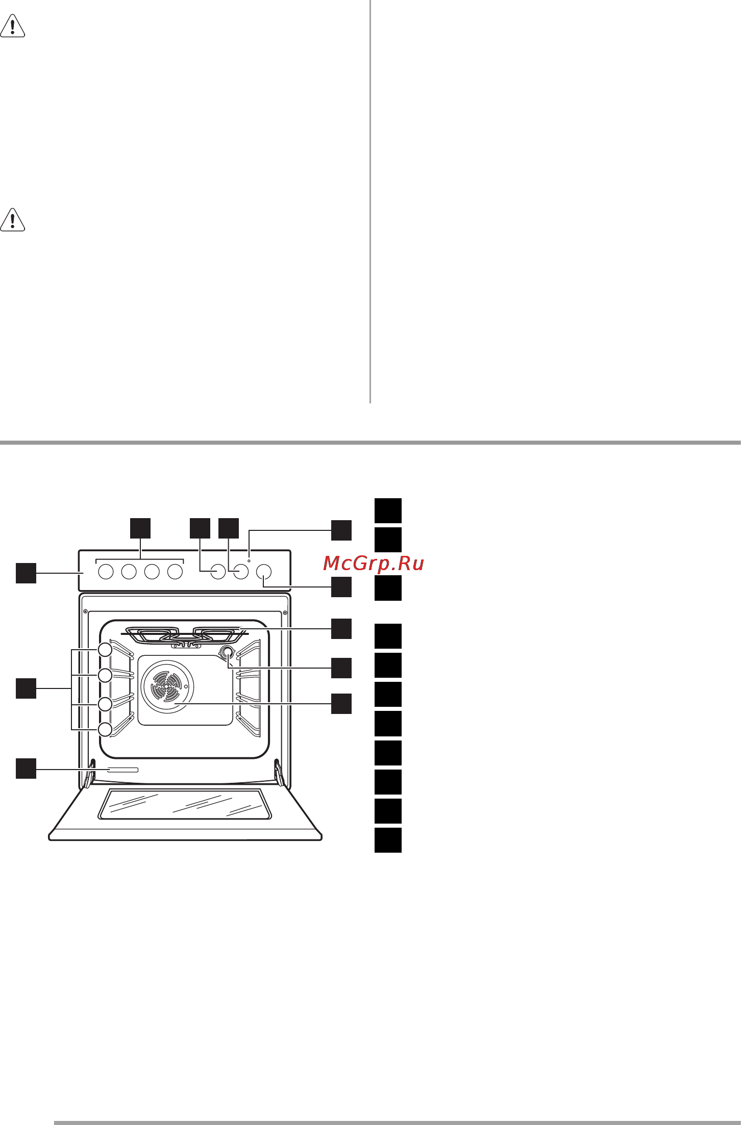 Zanussi ZCG562MW [62/84] Опис виробу