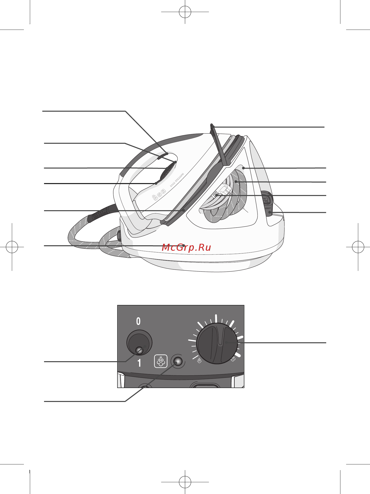 Tefal Easy Pressing GV5245E0 Инструкция по эксплуатации онлайн [3/12] 73536