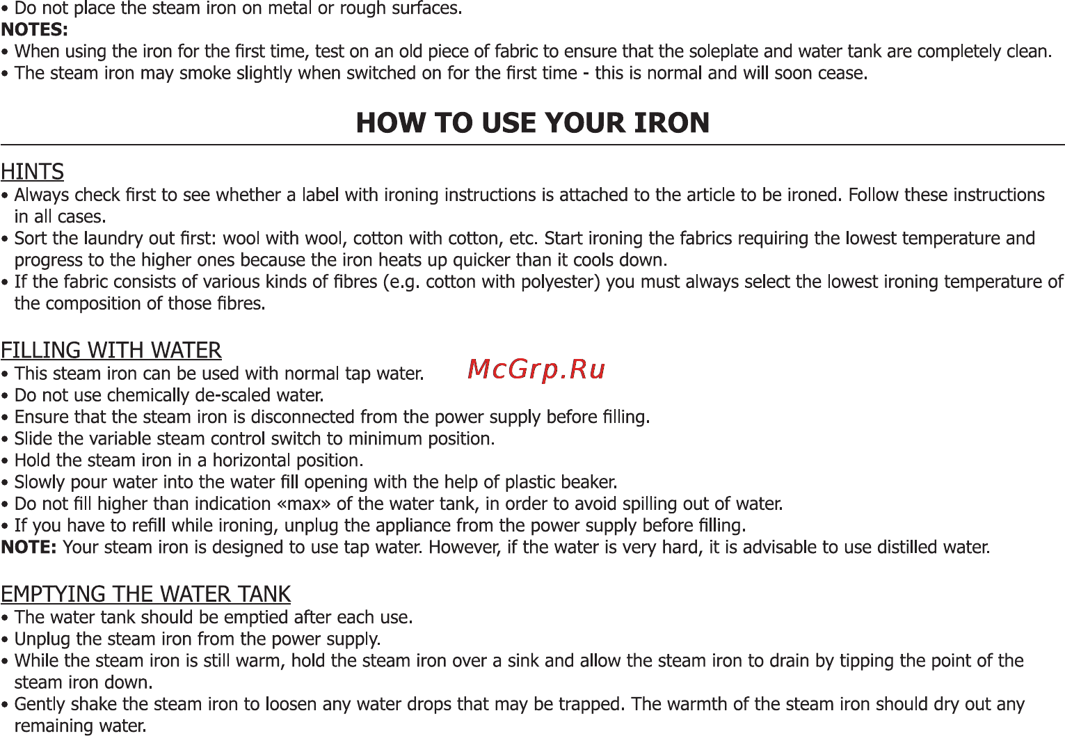 Viconte VC-433 [4/12] How to use your iron