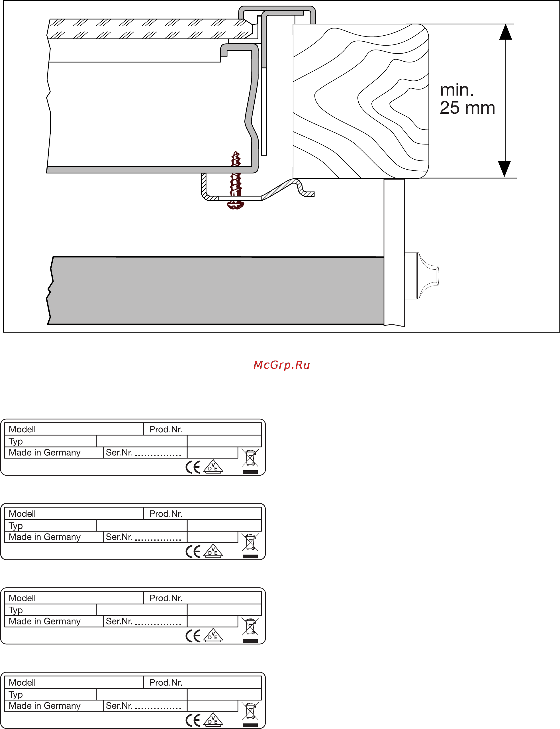 Zanussi ZK630LX 09O [15/16] Òàáëè êè òåõíè åñêèõ äàííûõ typskylt nimikilpi