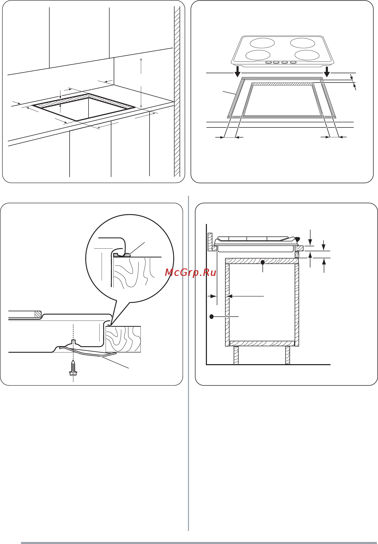 Zanussi ZGF640IX [8/32] Возможности встраивания